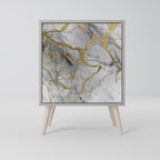 TIMELESS GLIDE 1-Door Sideboard in Grey Finish