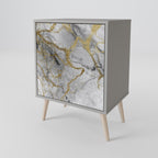 TIMELESS GLIDE 1-Door Sideboard in Grey Finish