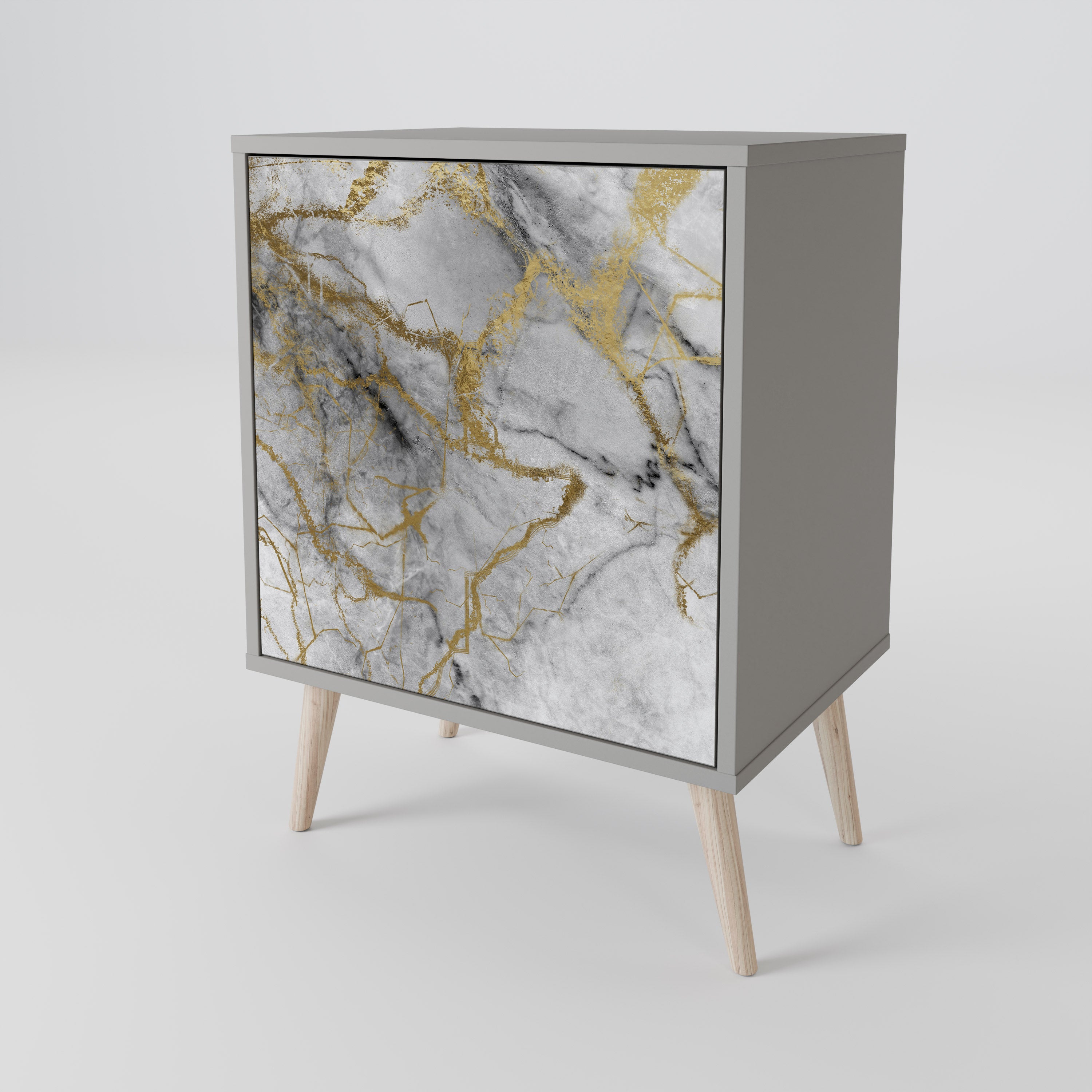 TIMELESS GLIDE Sideboard mit 1 Tür in Grau