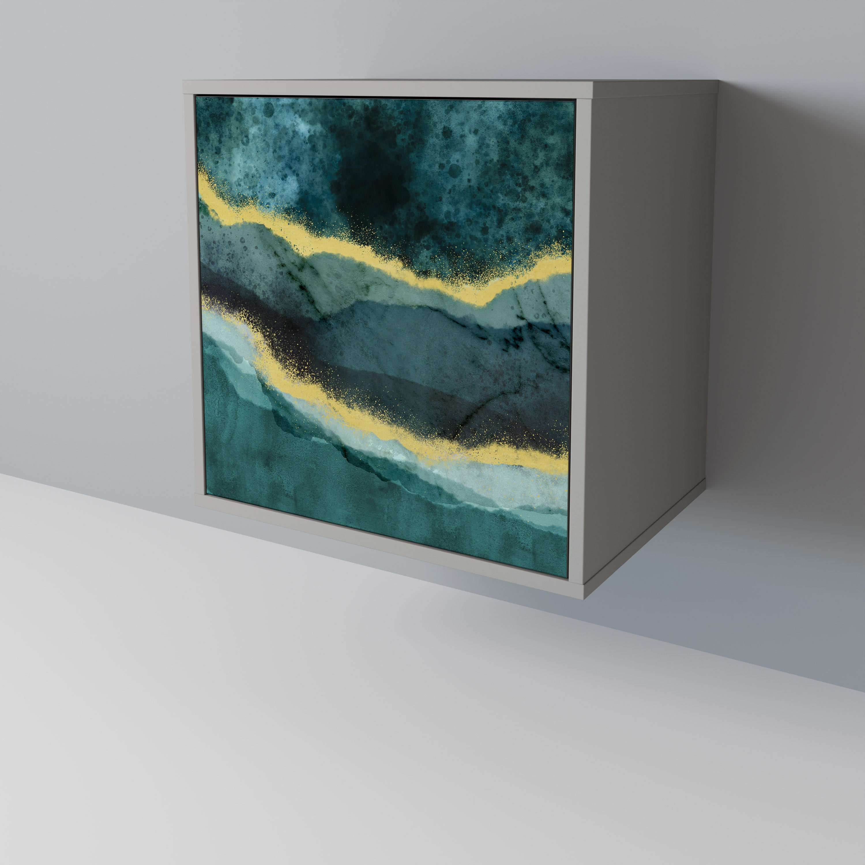 GOLDRUSH ODYSSEY Sideboard mit 1 Tür in Grau