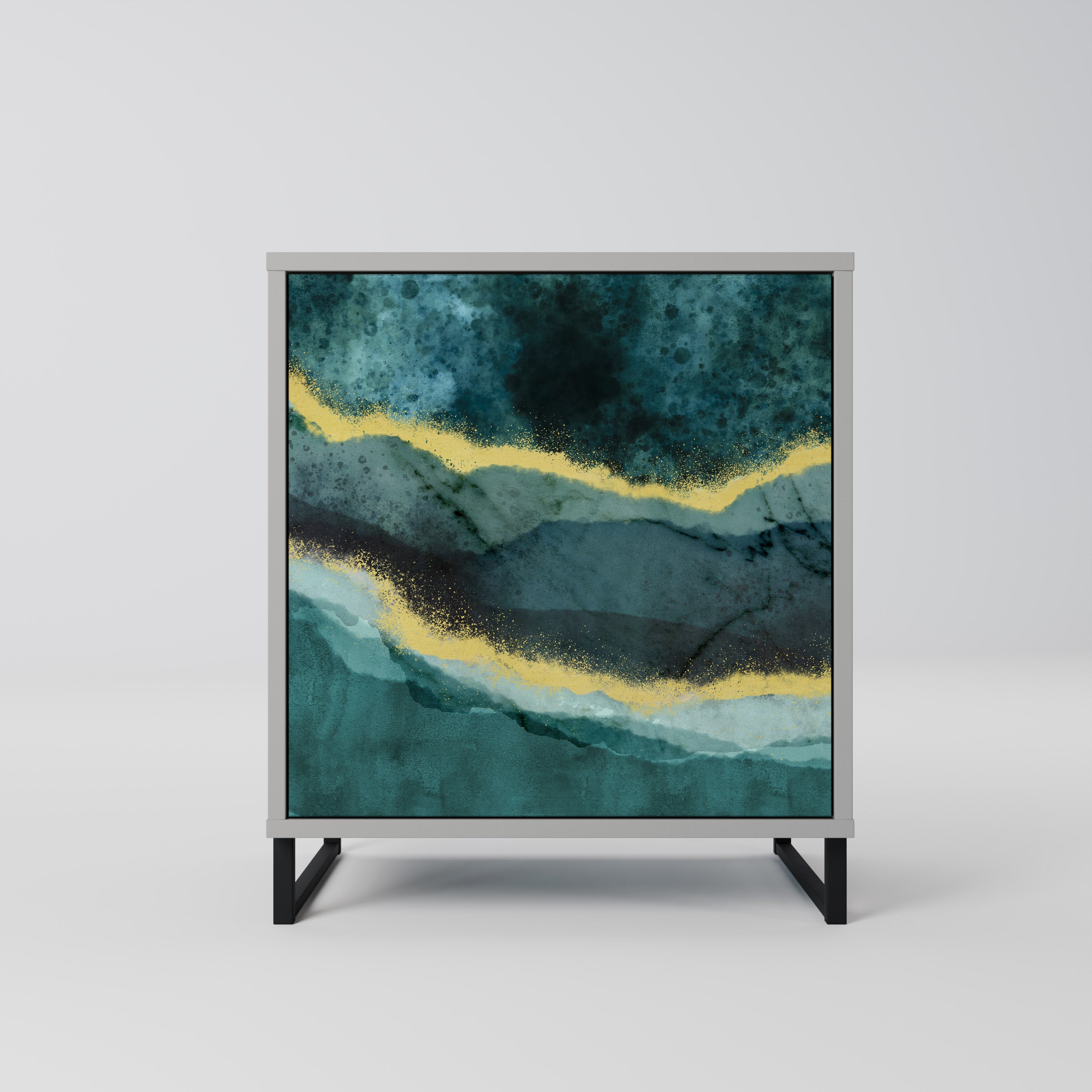 GOLDRUSH ODYSSEY Sideboard mit 1 Tür in Grau