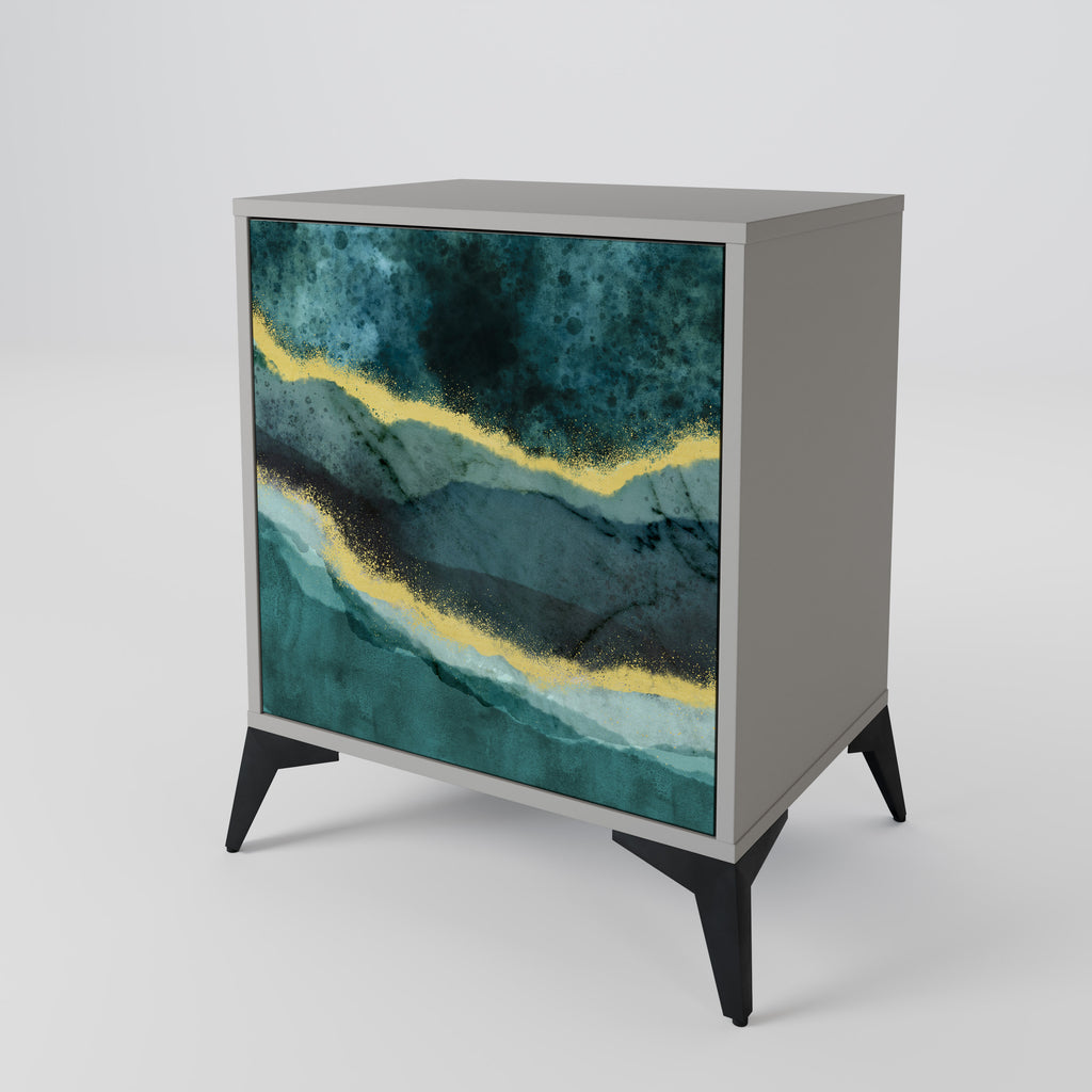 GOLDRUSH ODYSSEY Sideboard mit 1 Tür in Grau