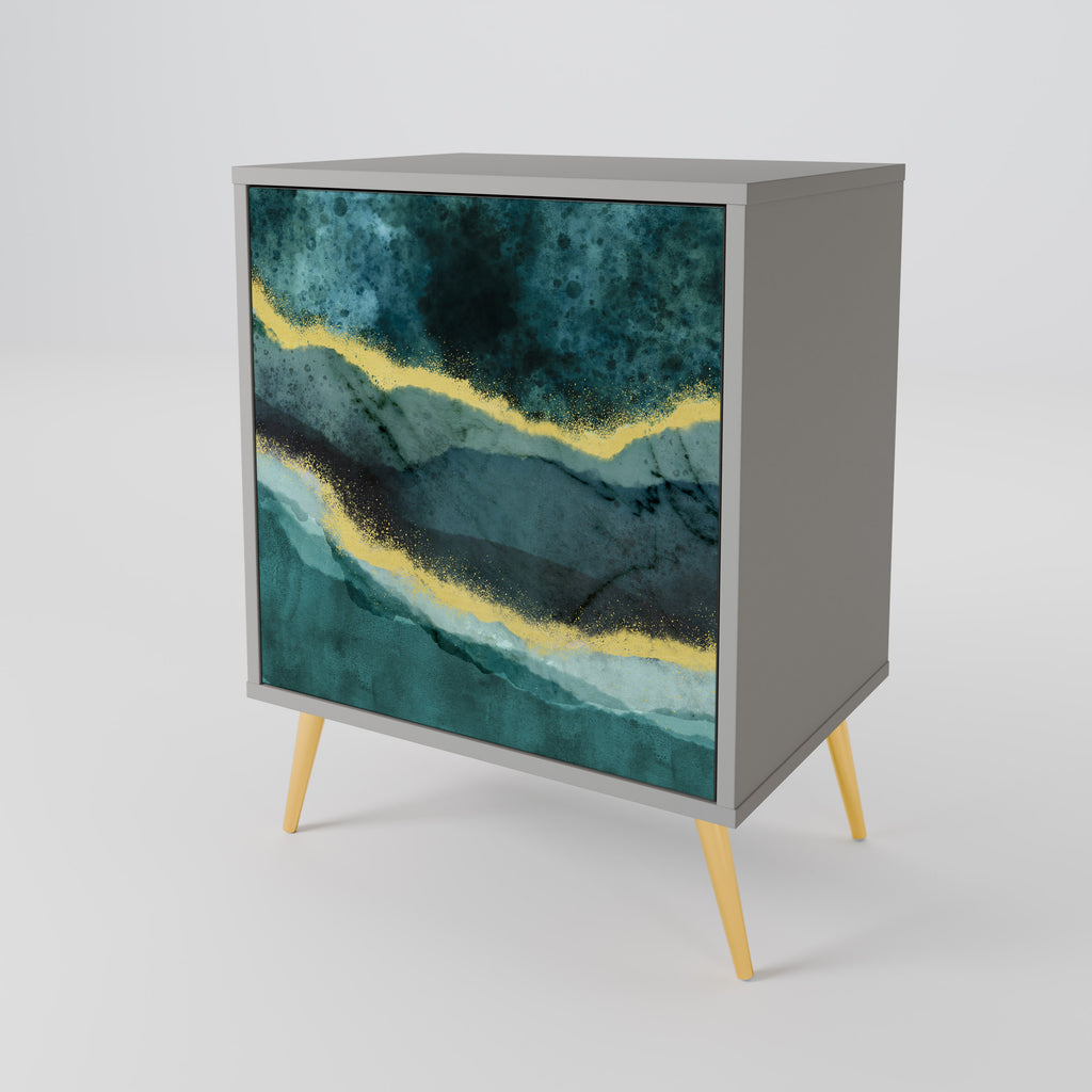 GOLDRUSH ODYSSEY Sideboard mit 1 Tür in Grau