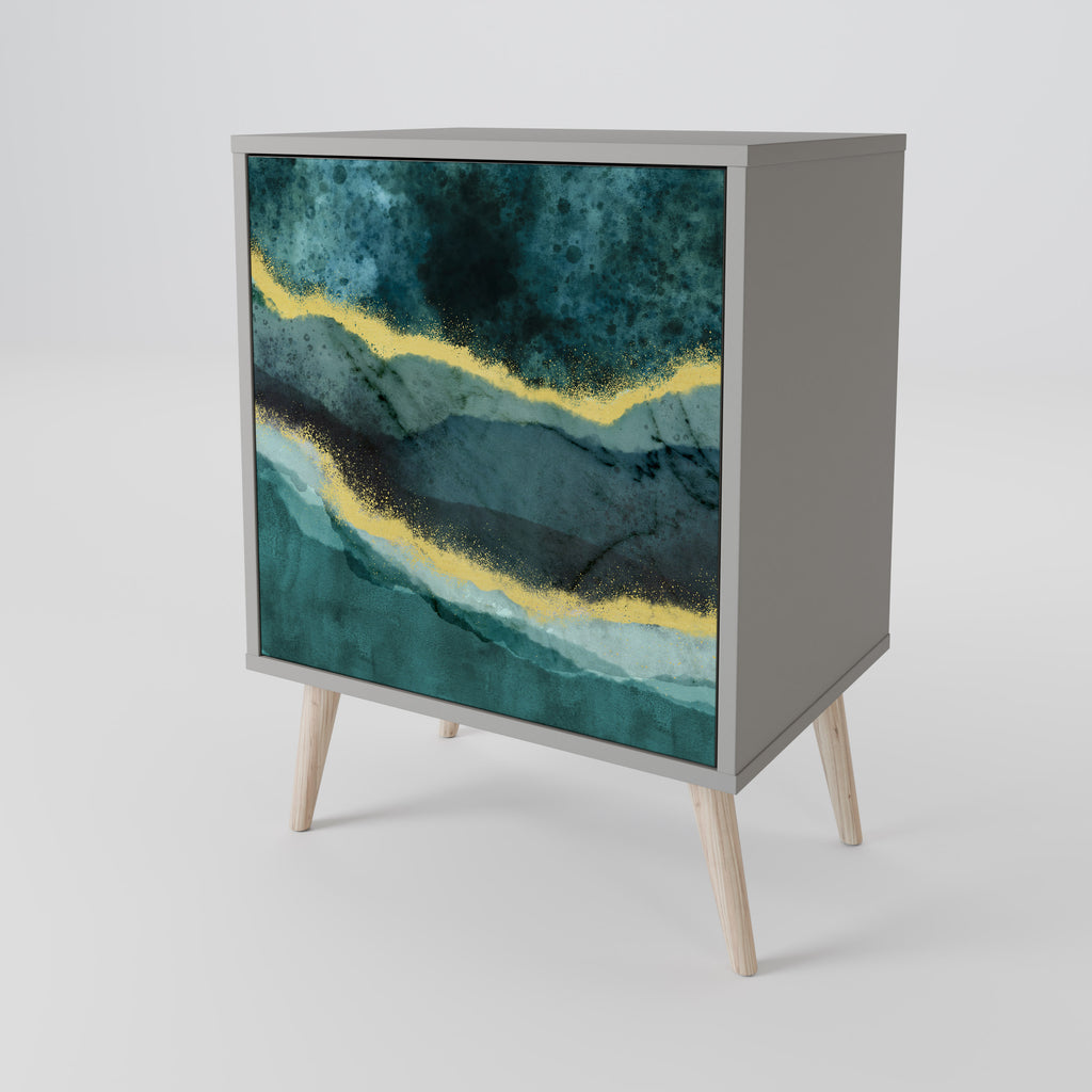 GOLDRUSH ODYSSEY Sideboard mit 1 Tür in Grau