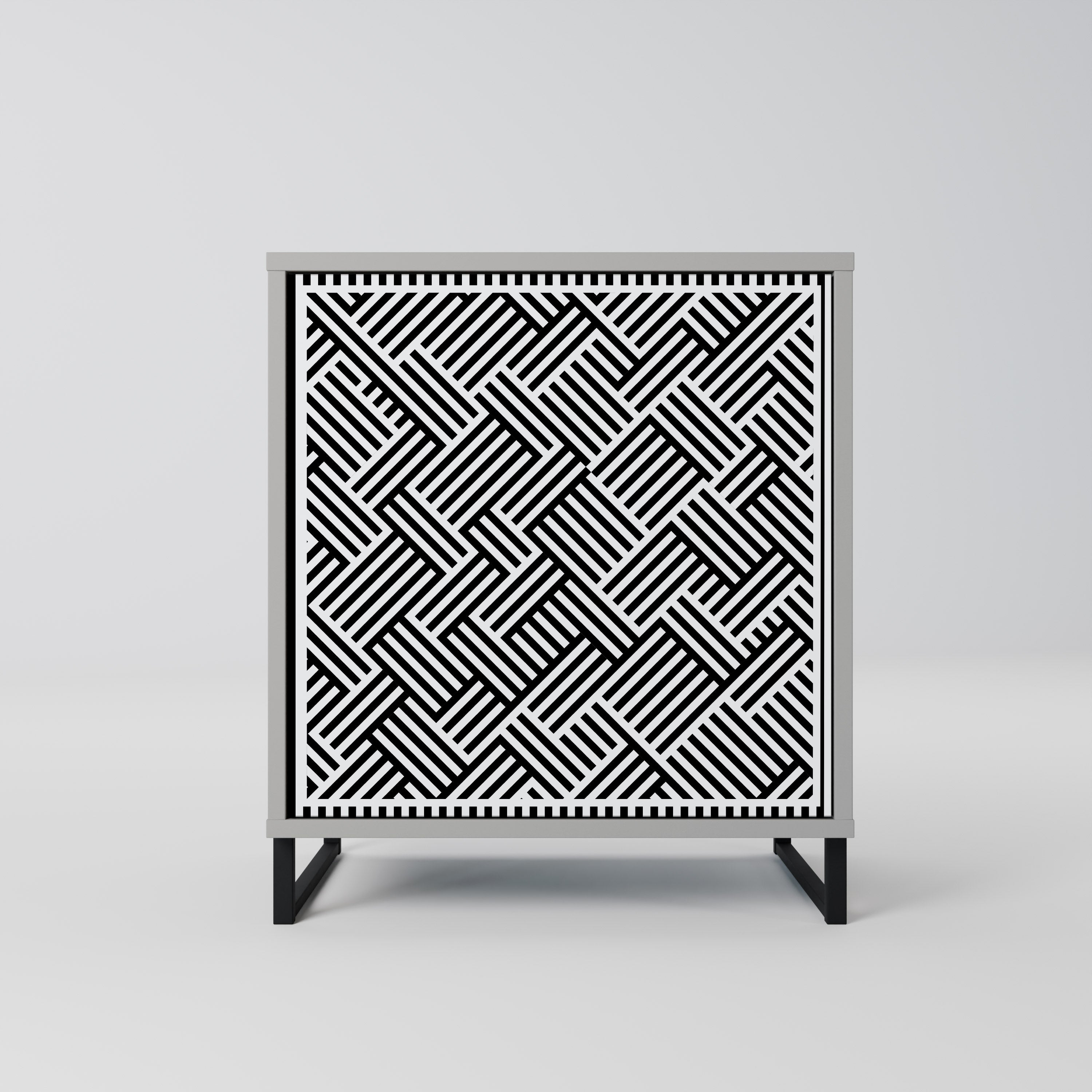 TEMPORARY SEQUENCE Sideboard mit 1 Tür in Grau