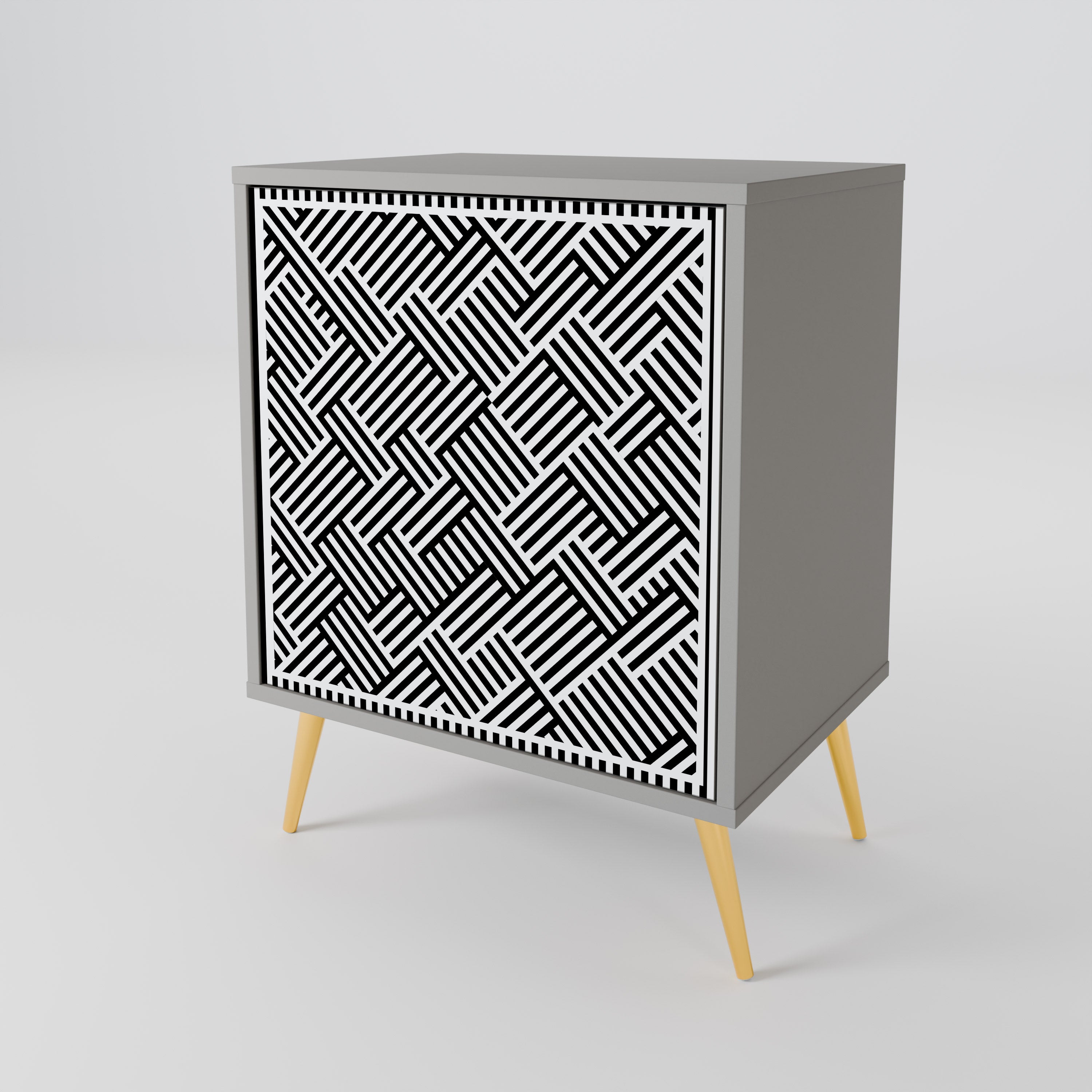 TEMPORARY SEQUENCE Sideboard mit 1 Tür in Grau