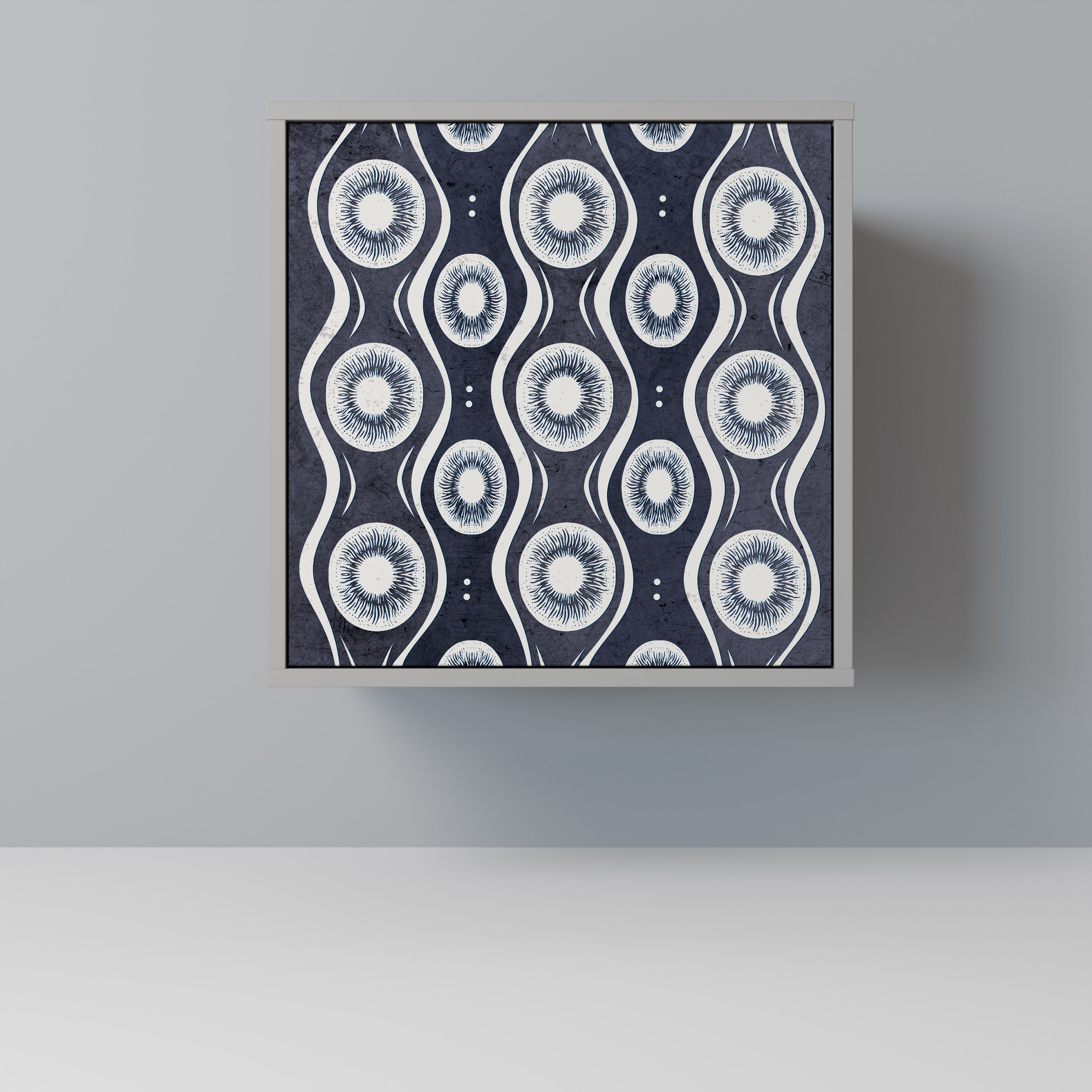 GRAPHITE EYES Sideboard mit 1 Tür in Grau