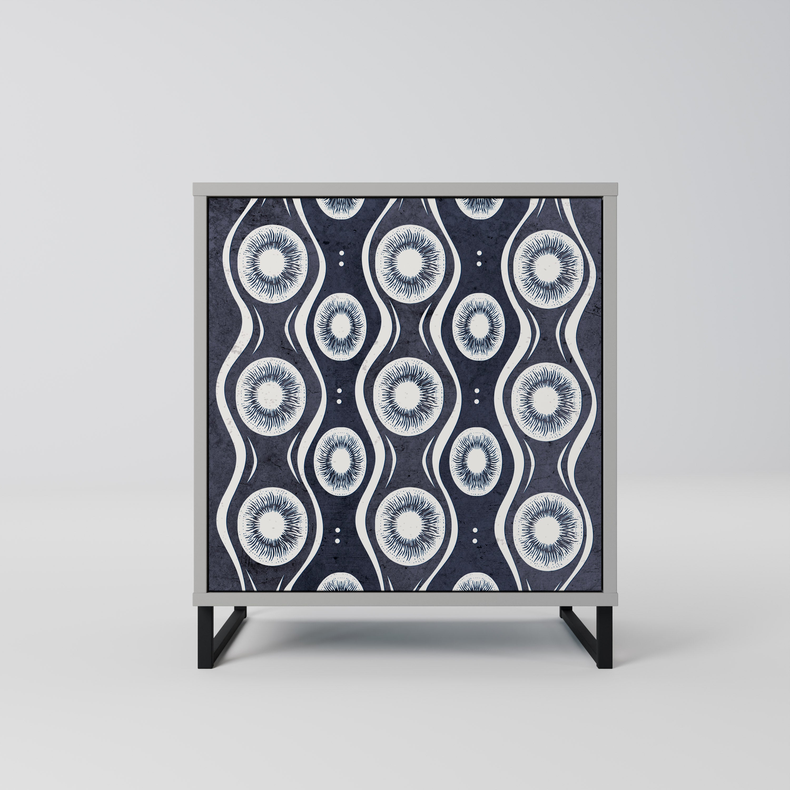 GRAPHITE EYES Sideboard mit 1 Tür in Grau