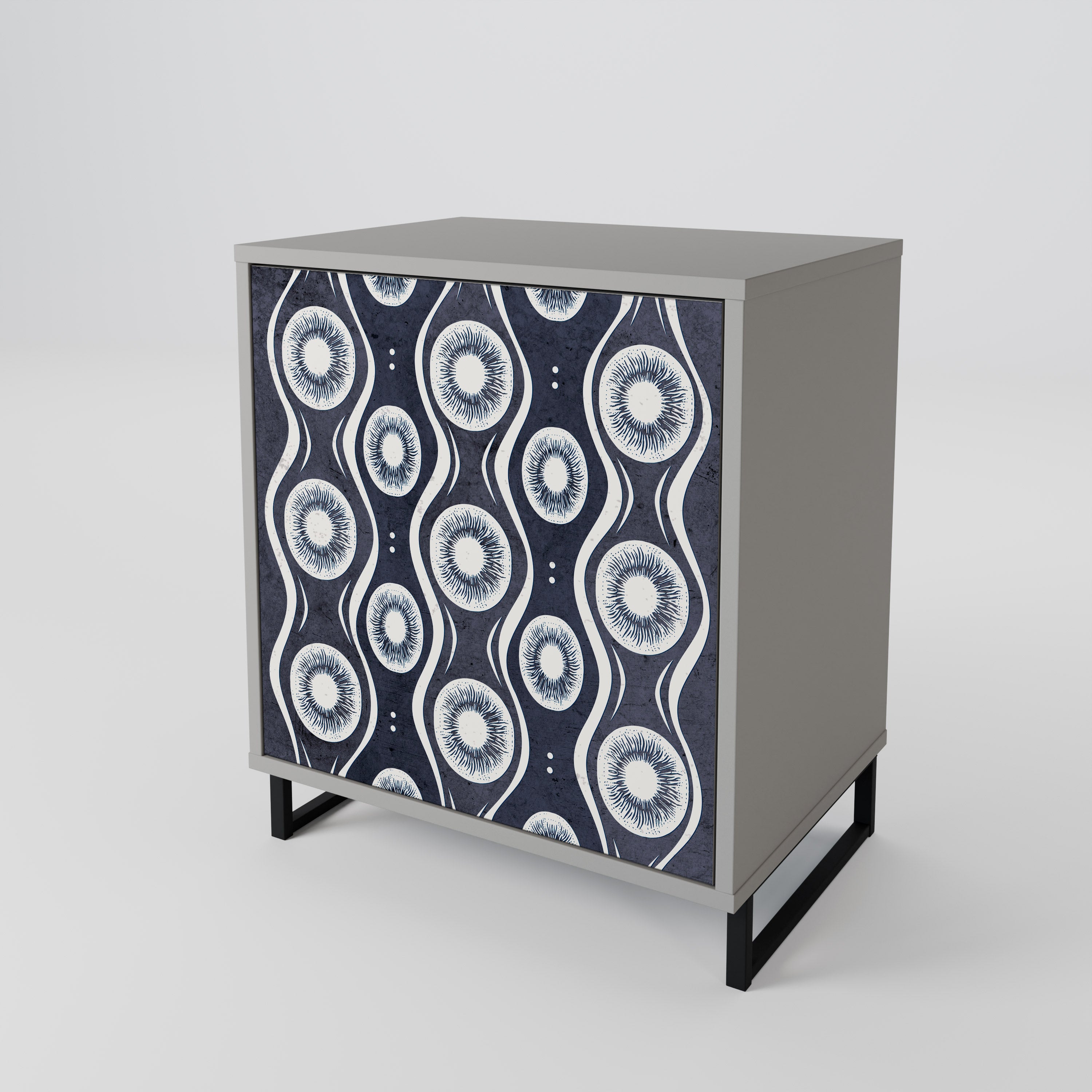 GRAPHITE EYES Sideboard mit 1 Tür in Grau