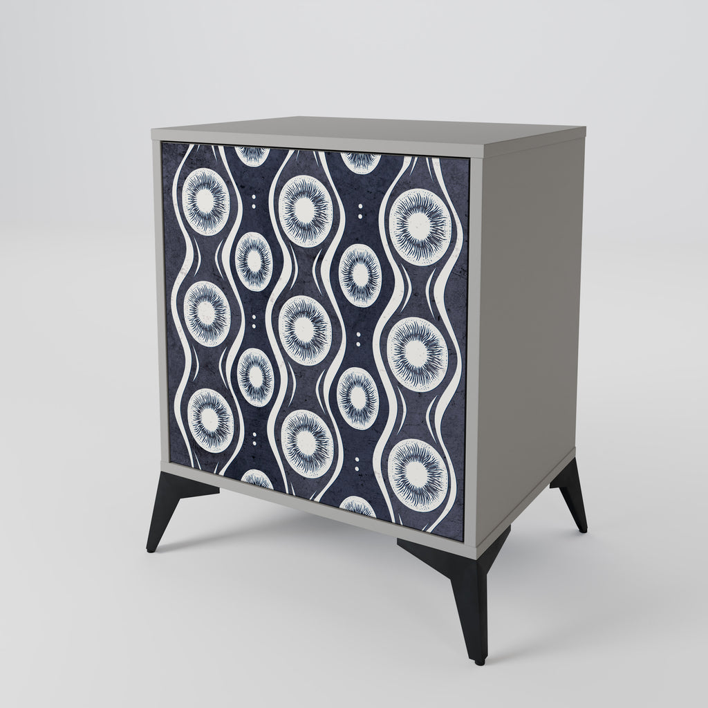 GRAPHITE EYES Sideboard mit 1 Tür in Grau