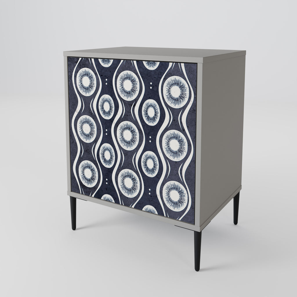 GRAPHITE EYES Sideboard mit 1 Tür in Grau