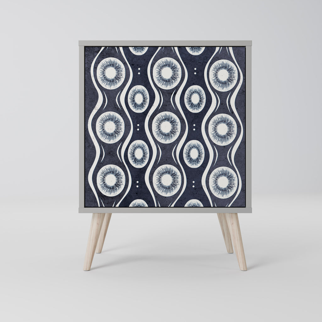 GRAPHITE EYES Sideboard mit 1 Tür in Grau