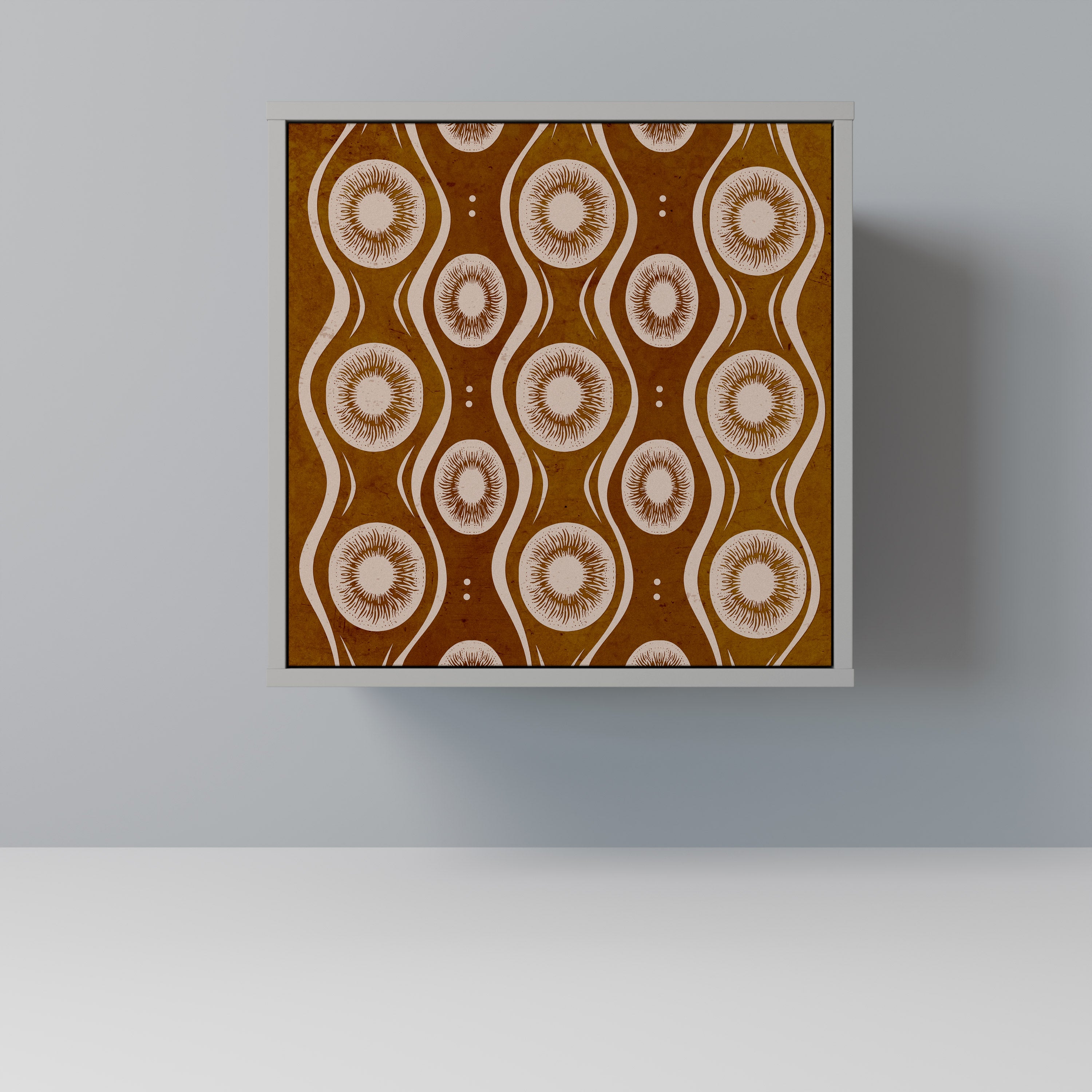 BROWN EYES Sideboard mit 1 Tür in Grau