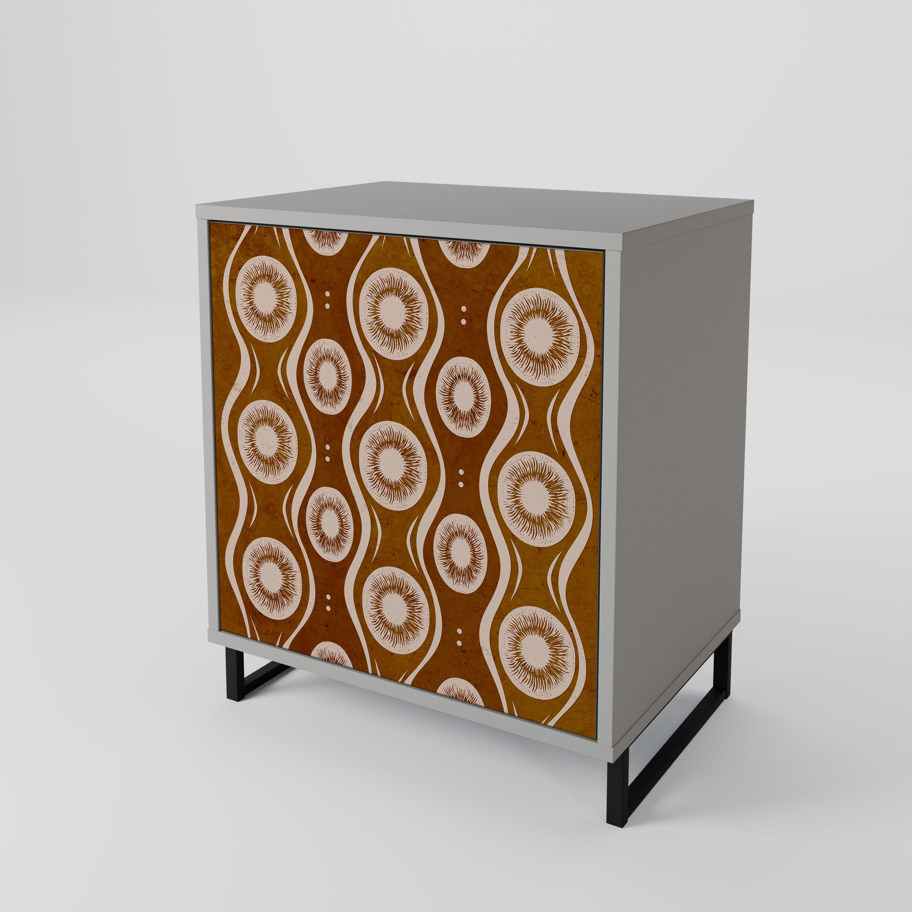 BROWN EYES Sideboard mit 1 Tür in Grau