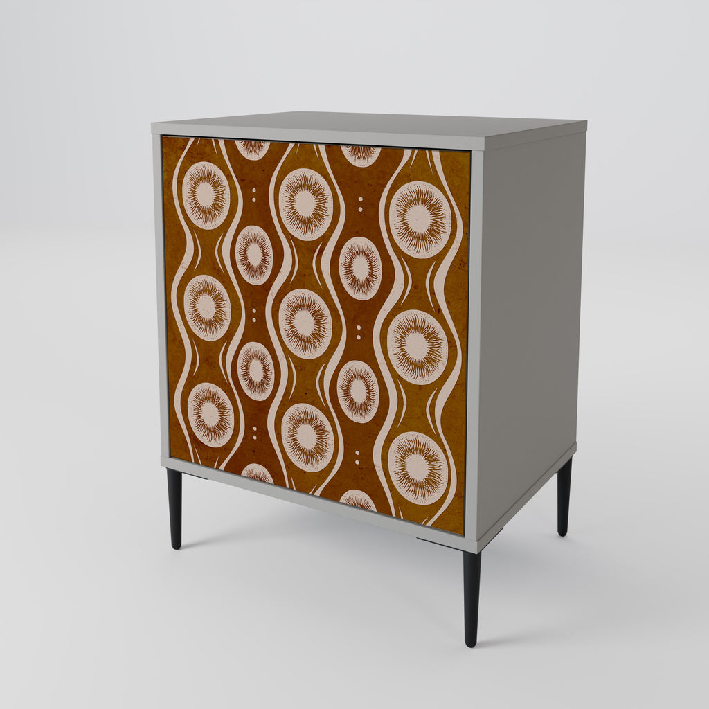 BROWN EYES Sideboard mit 1 Tür in Grau