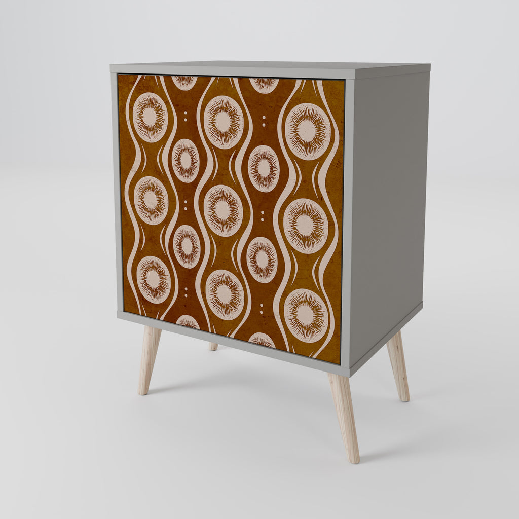 BROWN EYES Sideboard mit 1 Tür in Grau