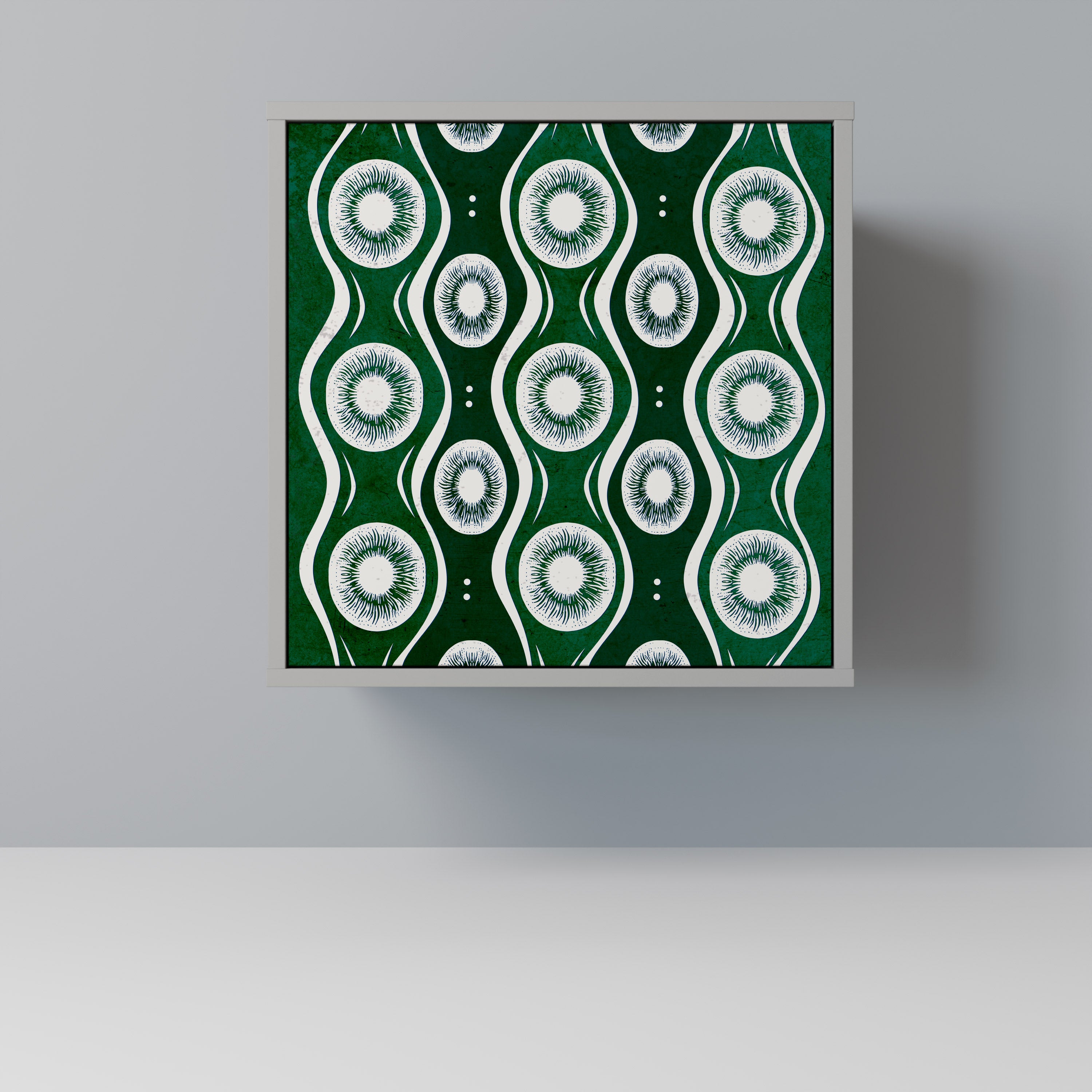 GREEN EYES Sideboard mit 1 Tür in Grau