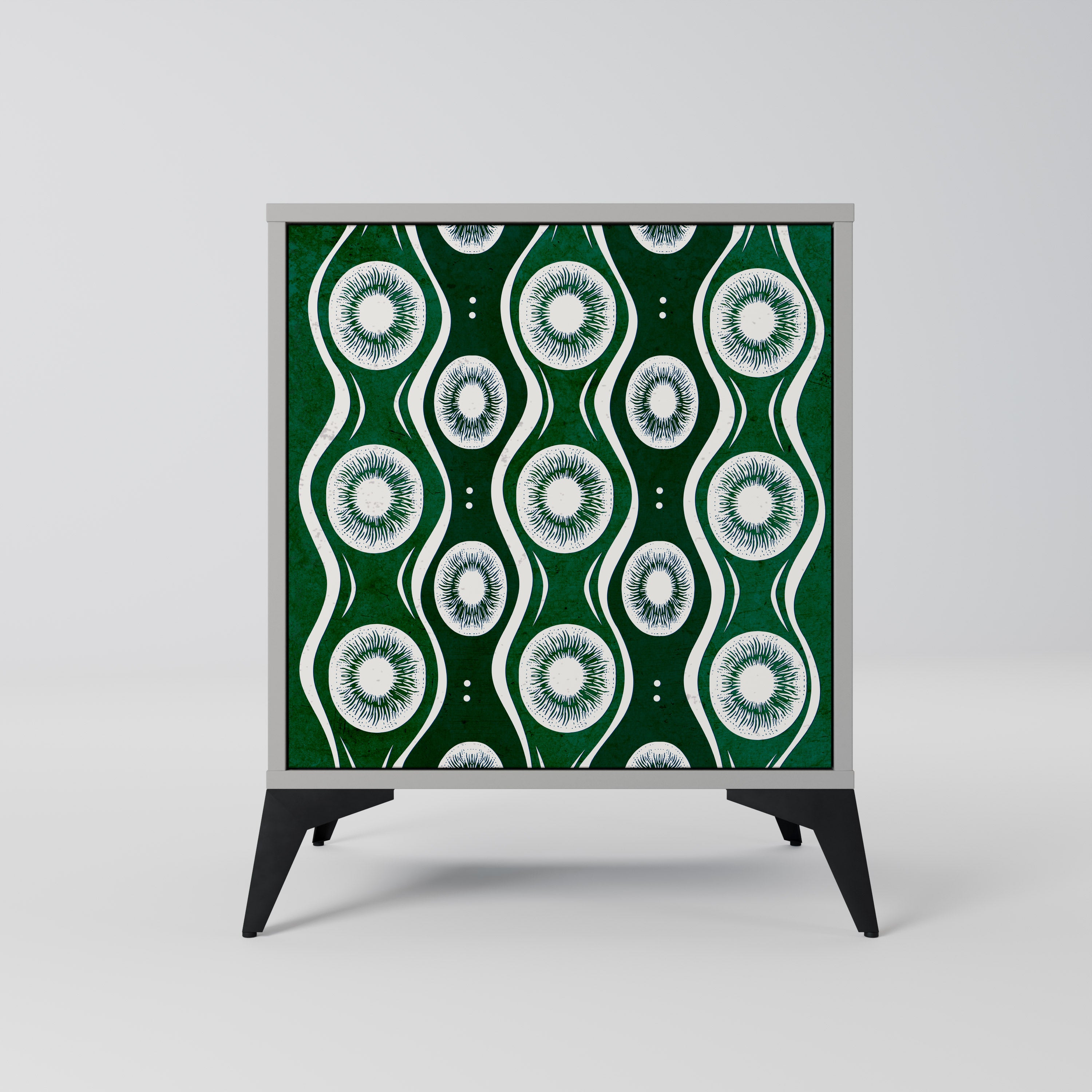 GREEN EYES Sideboard mit 1 Tür in Grau