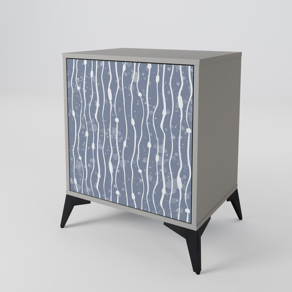 GRAPHITE RAIN Sideboard mit 1 Tür in Grau