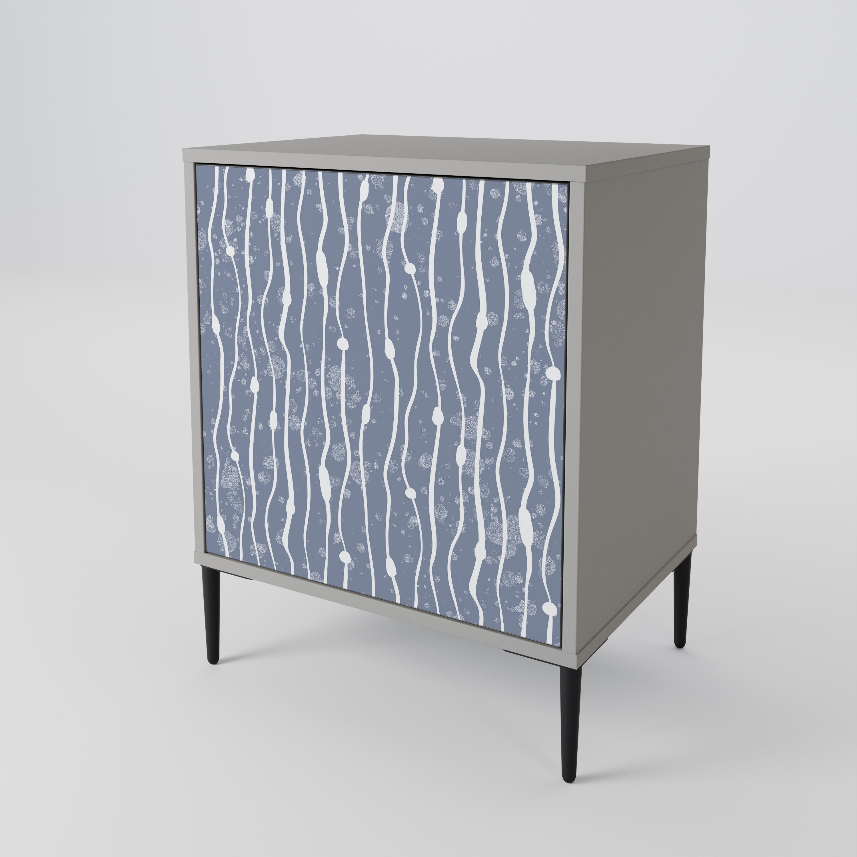 GRAPHITE RAIN Sideboard mit 1 Tür in Grau