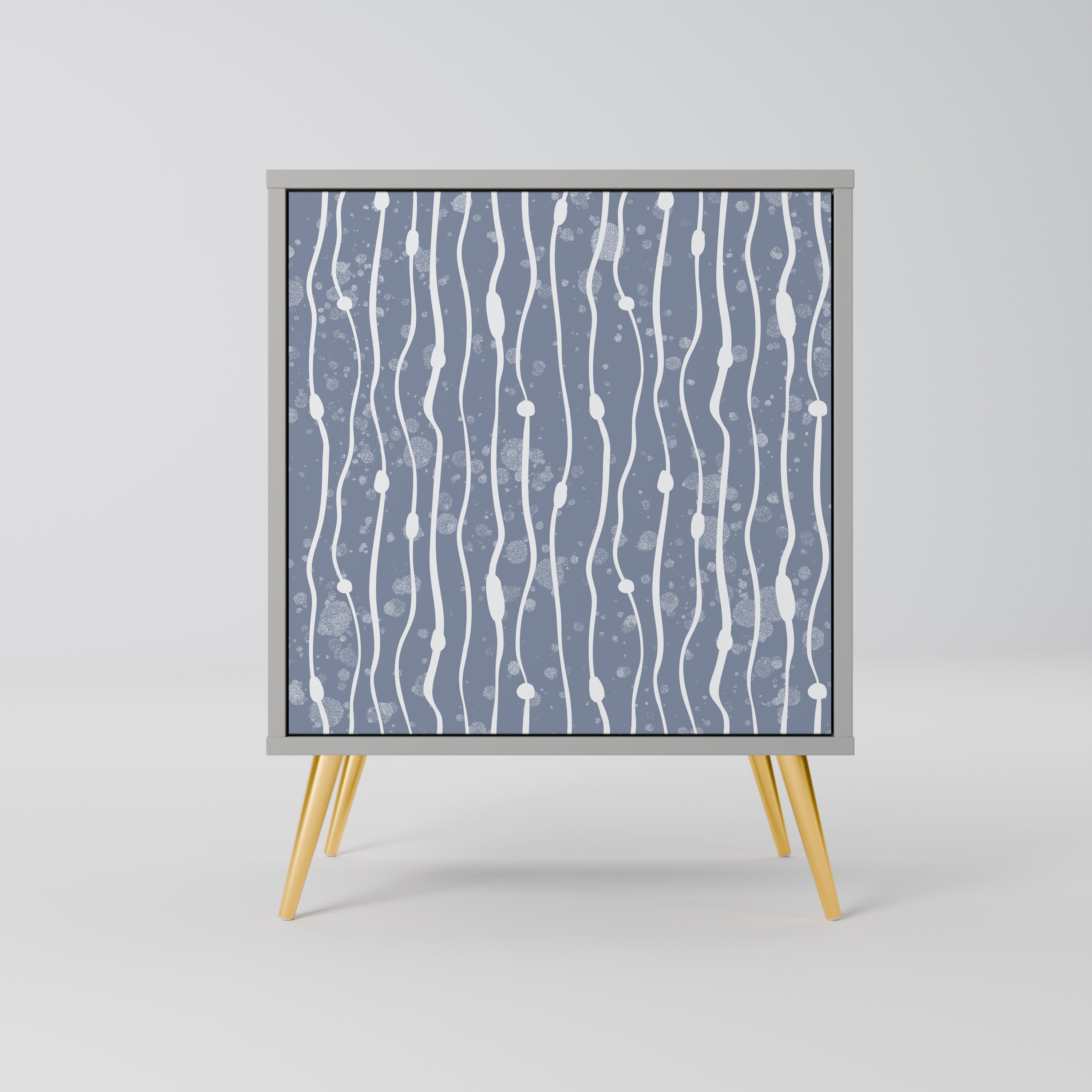 GRAPHITE RAIN Sideboard mit 1 Tür in Grau