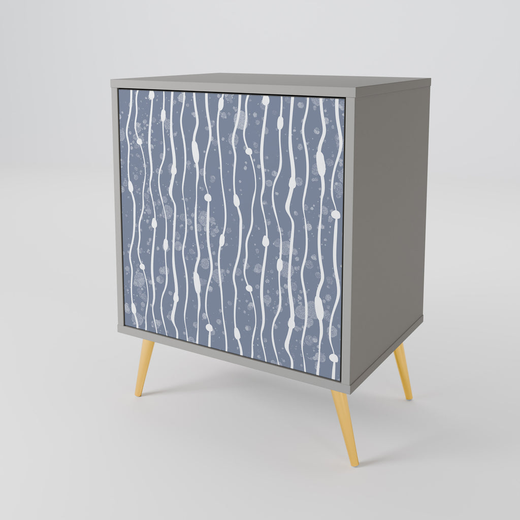 GRAPHITE RAIN Sideboard mit 1 Tür in Grau
