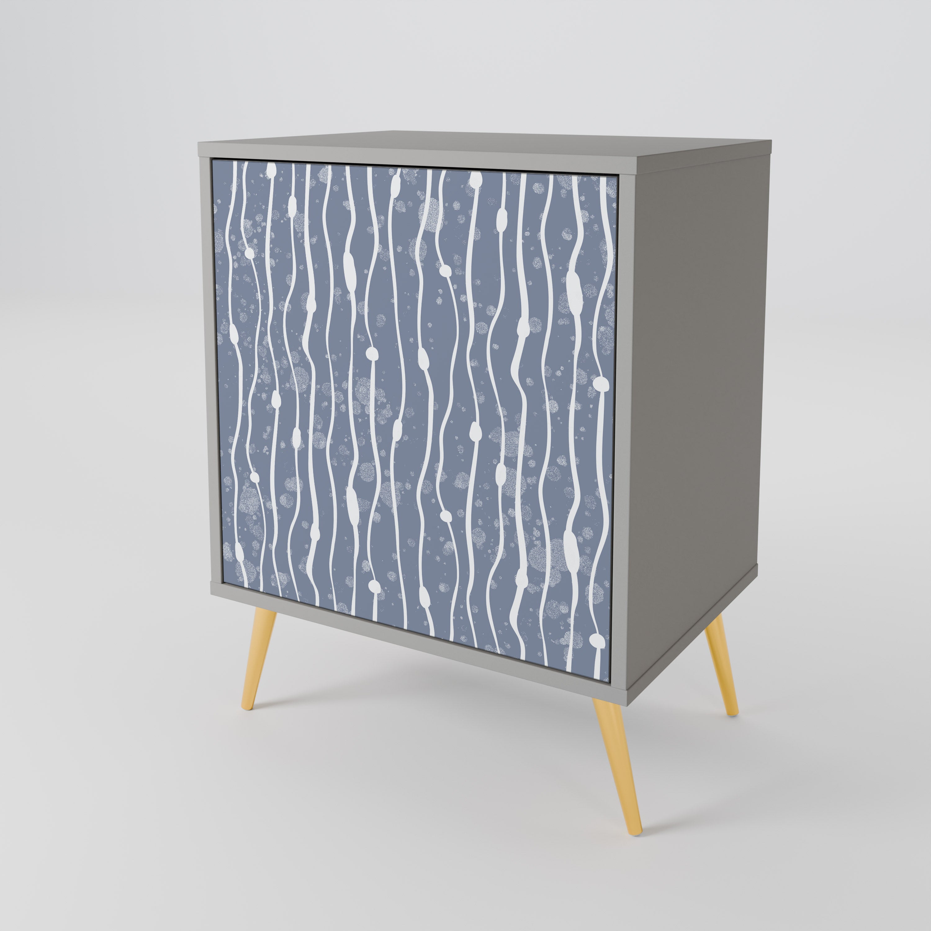 GRAPHITE RAIN Sideboard mit 1 Tür in Grau