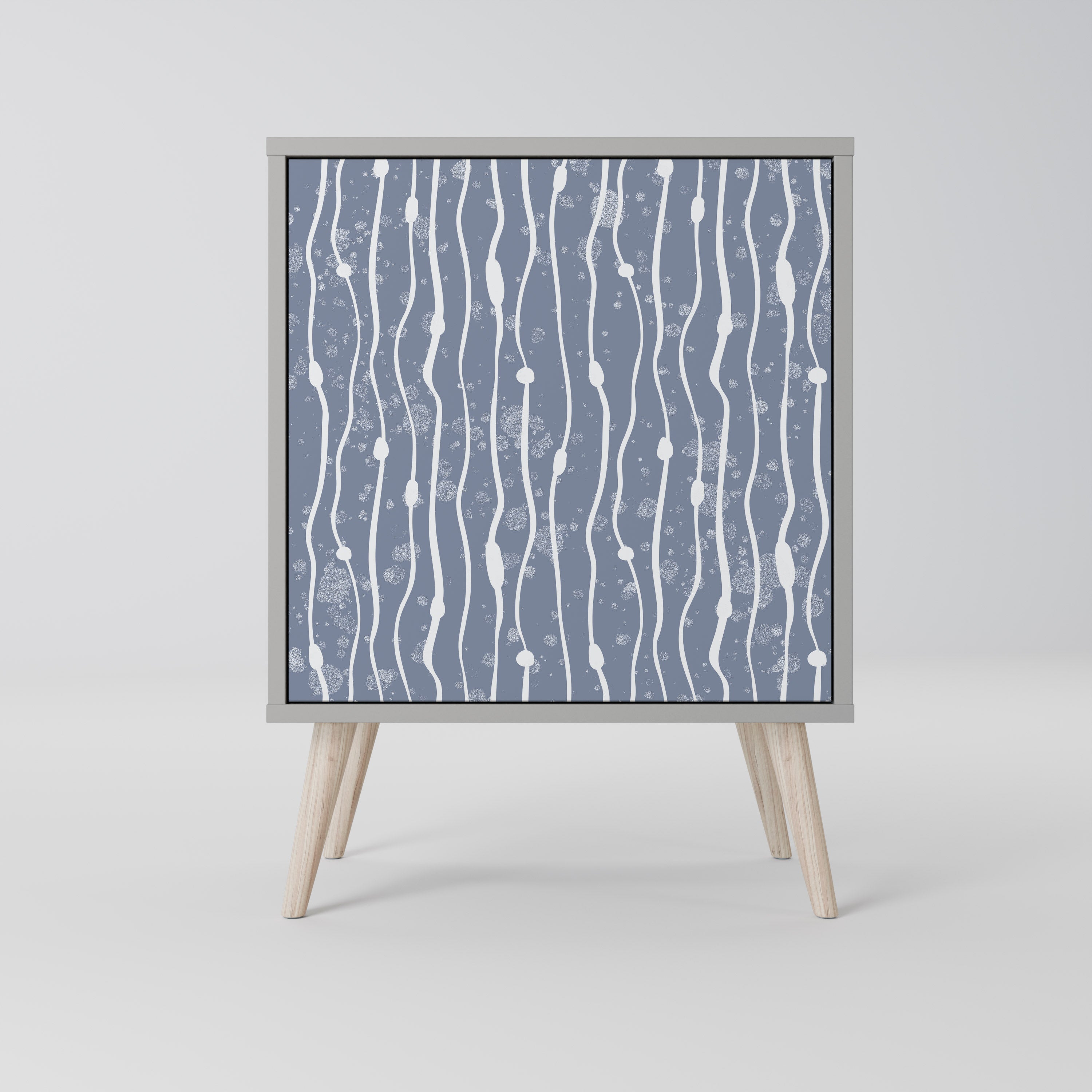 GRAPHITE RAIN Sideboard mit 1 Tür in Grau