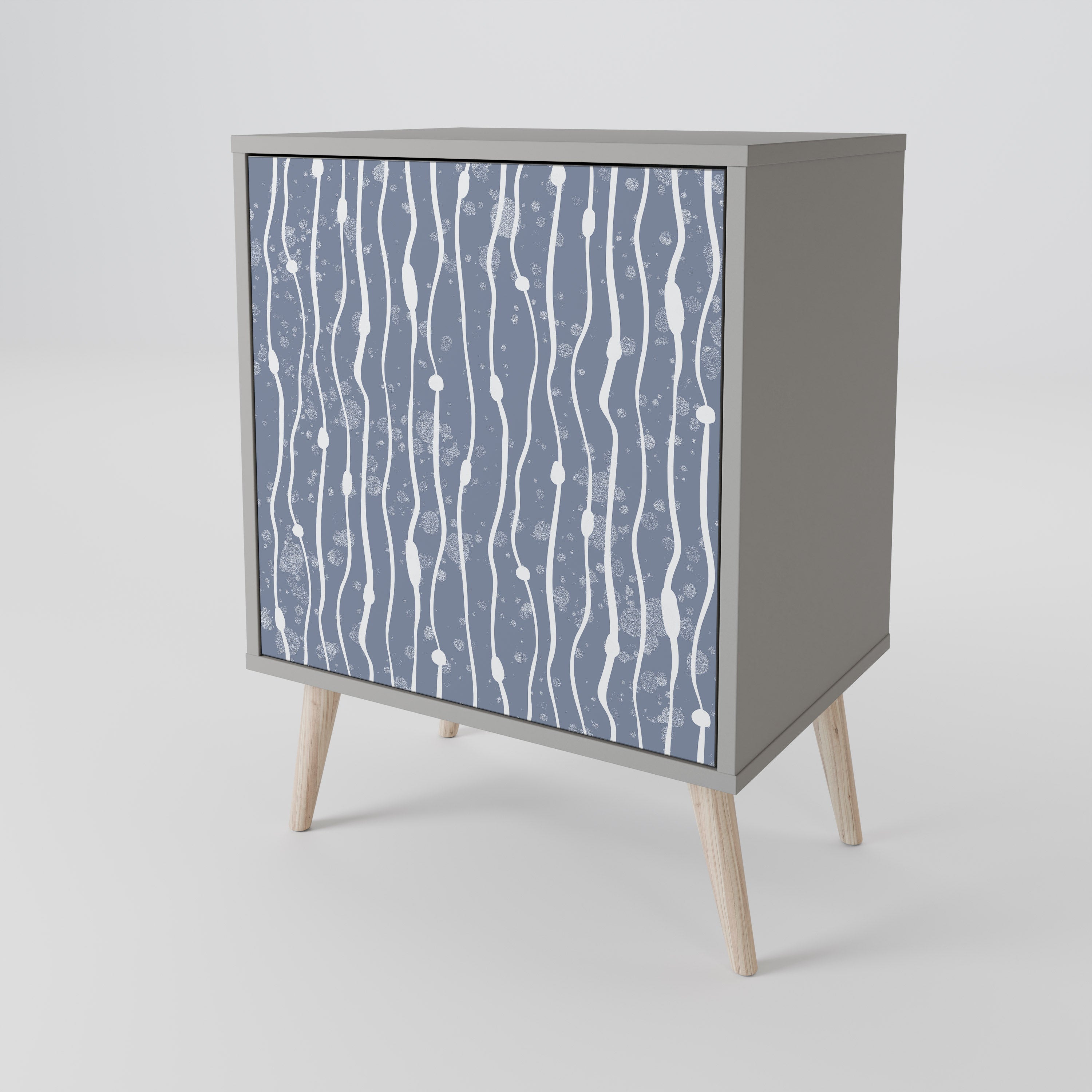 GRAPHITE RAIN Sideboard mit 1 Tür in Grau