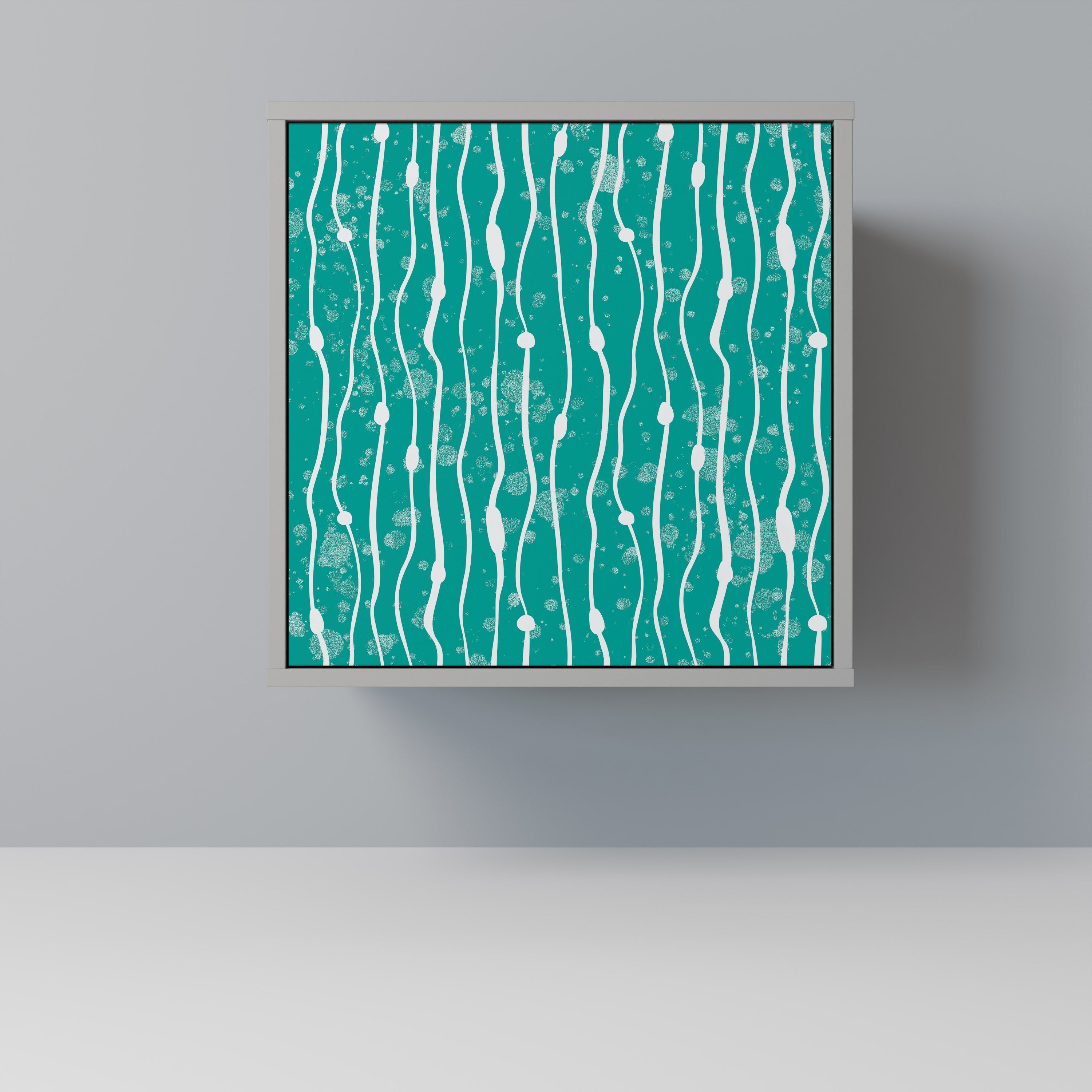 TURQUOISE RAIN Sideboard mit 1 Tür in Grau