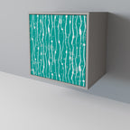 TURQUOISE RAIN Sideboard mit 1 Tür in Grau