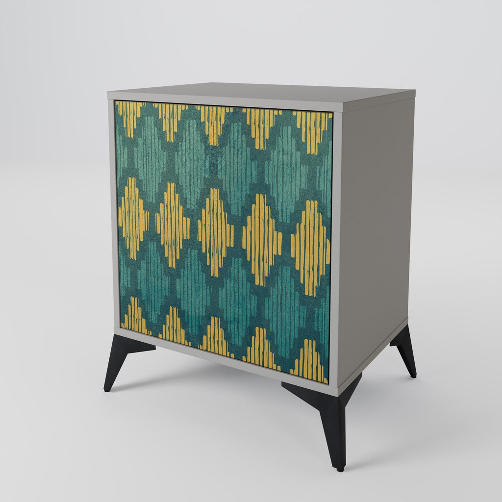 POLYGONS Sideboard mit 1 Tür in Grau