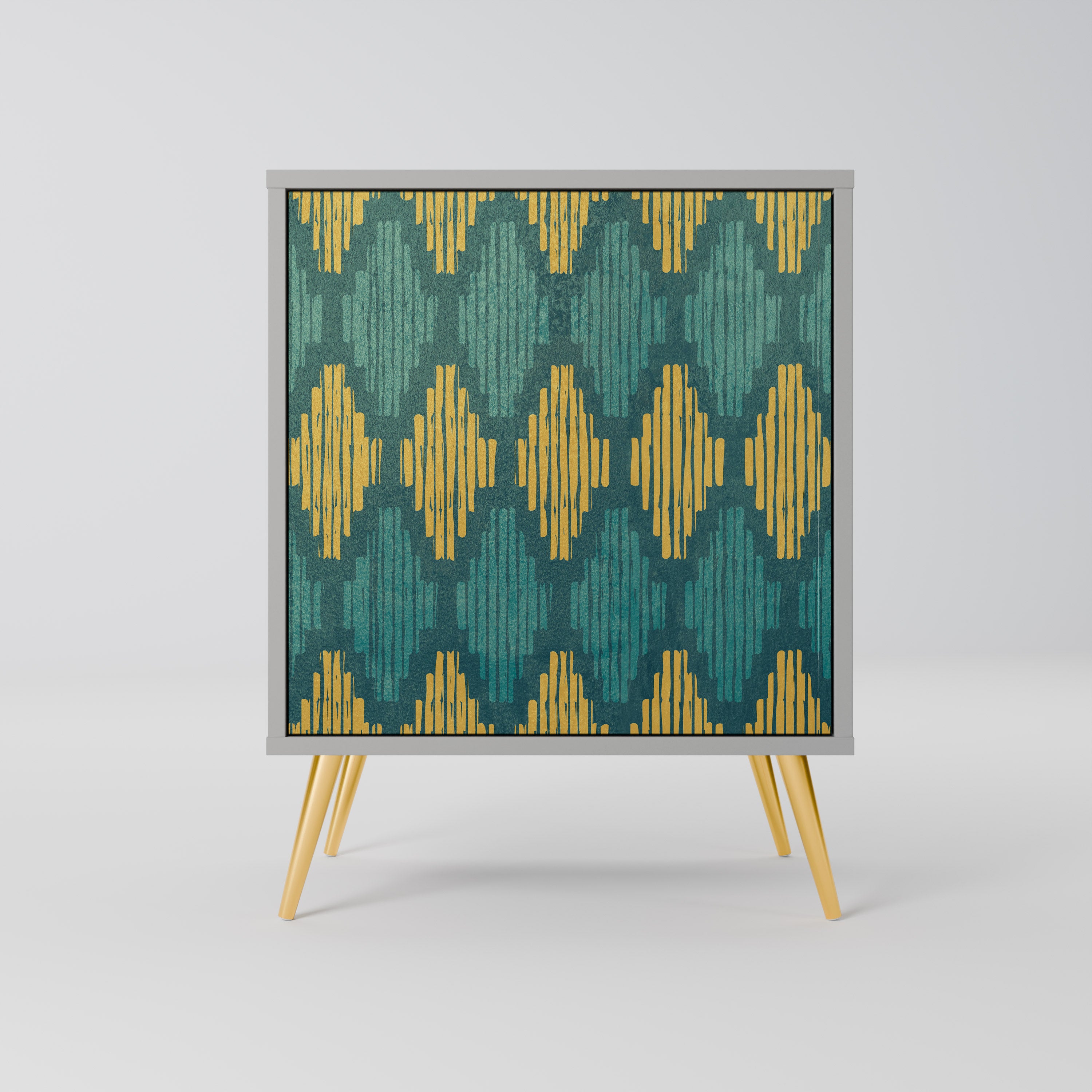 POLYGONS Sideboard mit 1 Tür in Grau