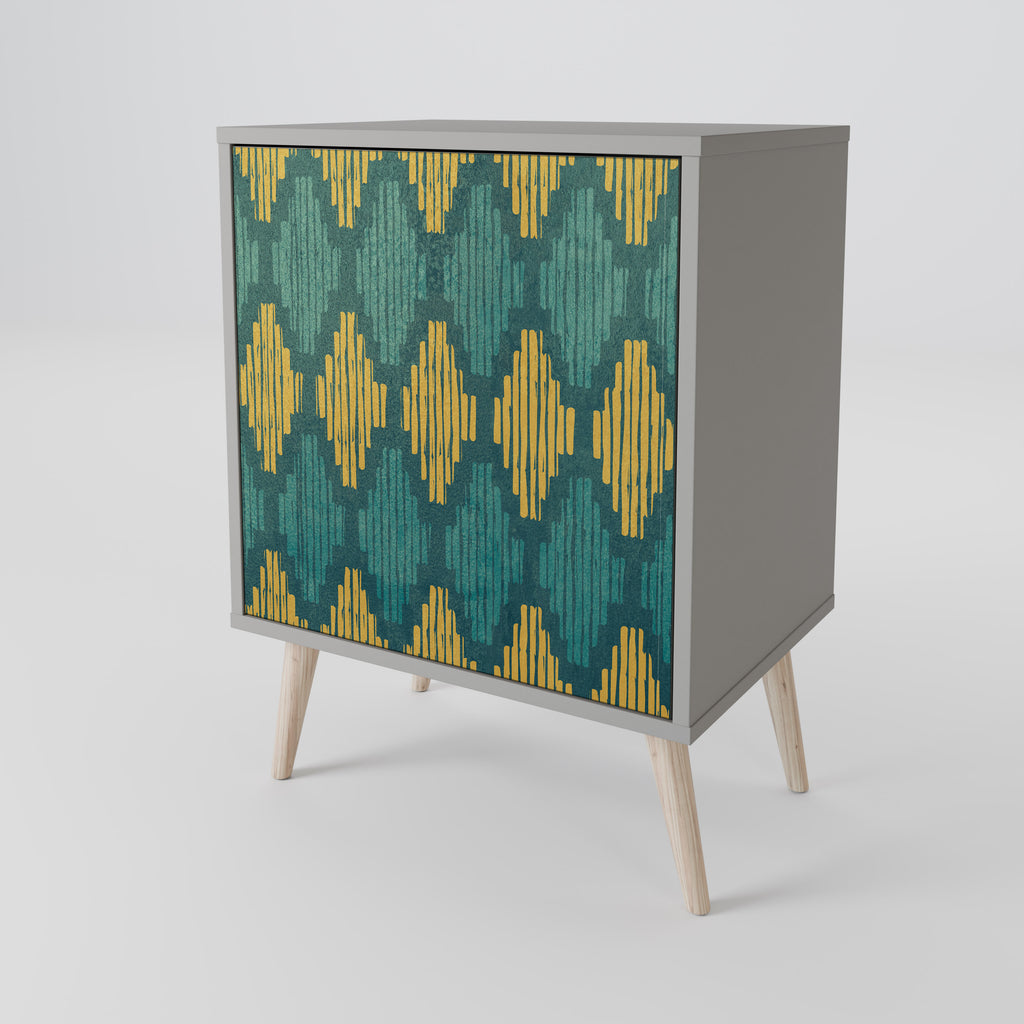 POLYGONS Sideboard mit 1 Tür in Grau