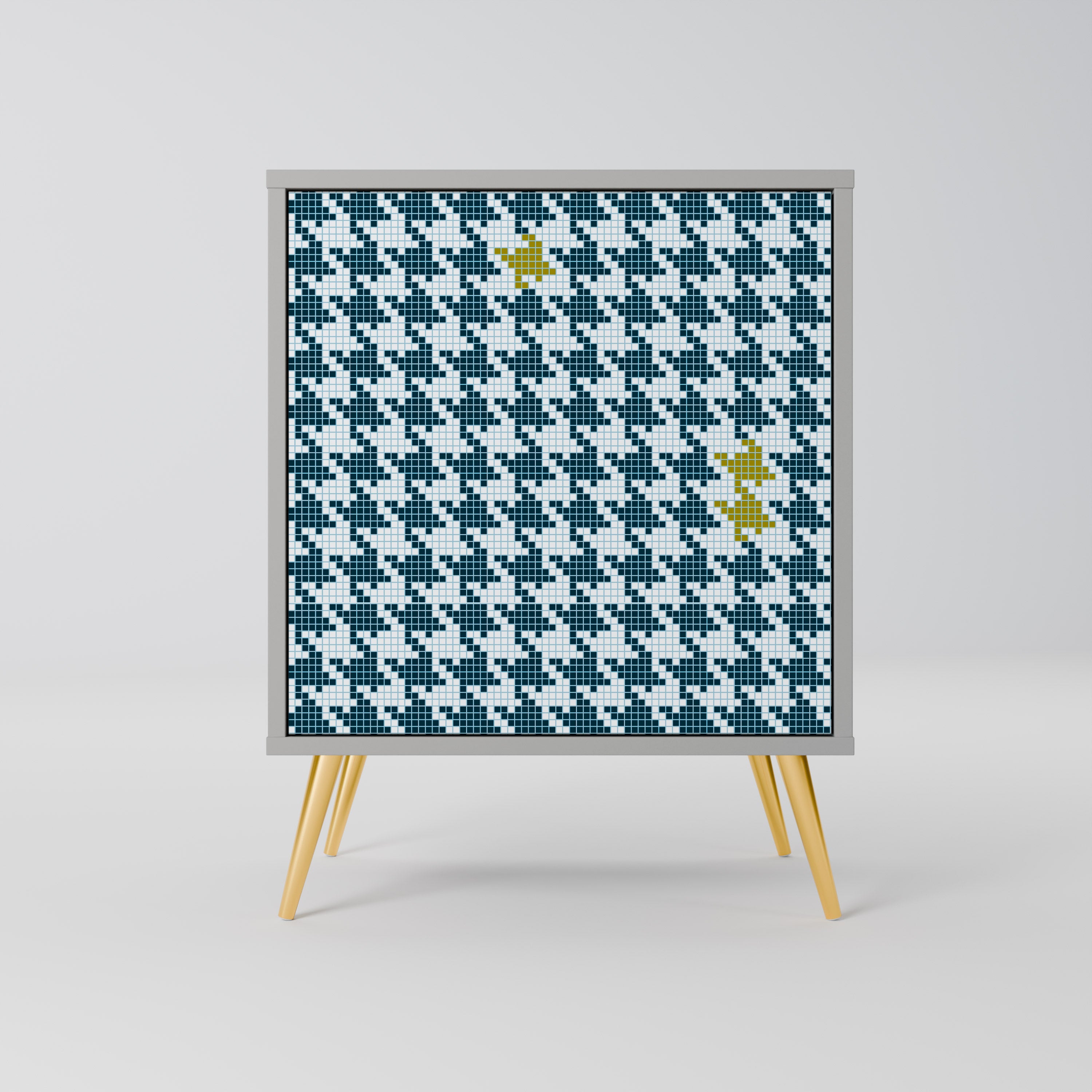 OUT OF CONTEXT Sideboard mit 1 Tür in Grau