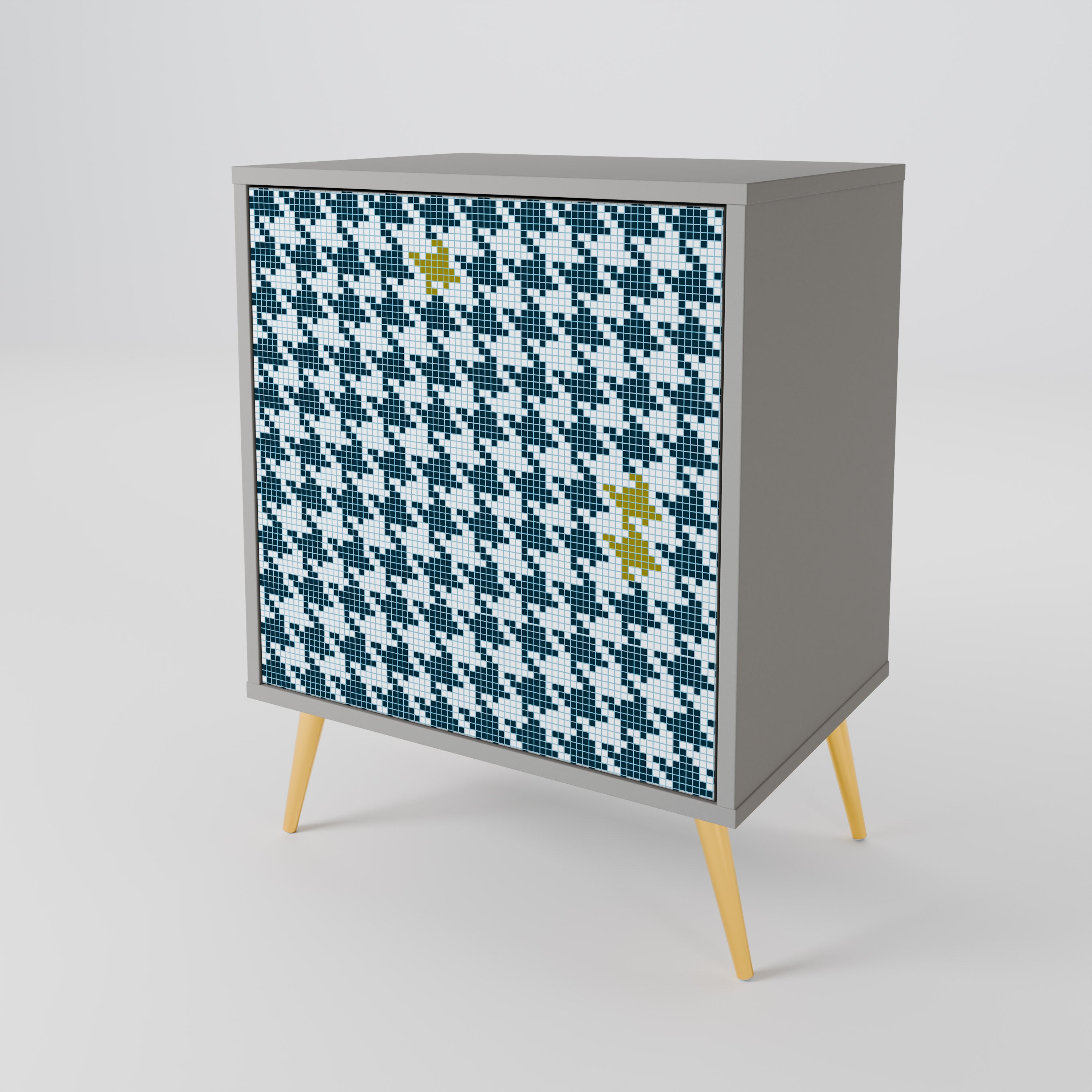 OUT OF CONTEXT Sideboard mit 1 Tür in Grau