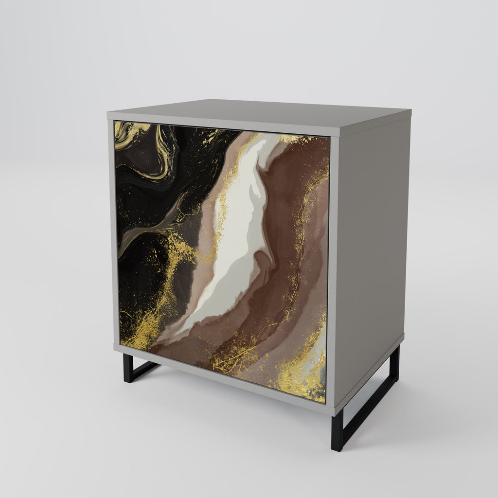 GOLD DUST Sideboard mit 1 Tür in Grau