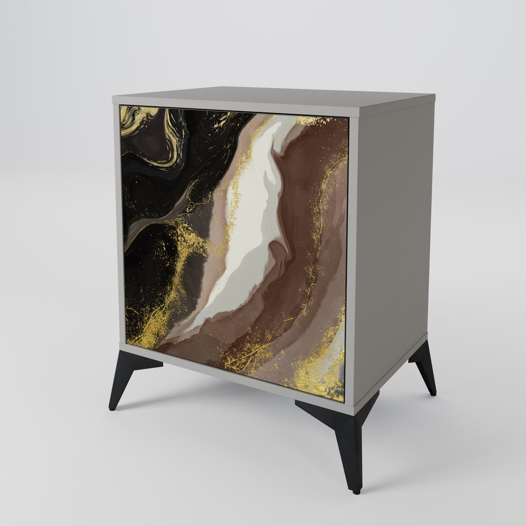 GOLD DUST Sideboard mit 1 Tür in Grau