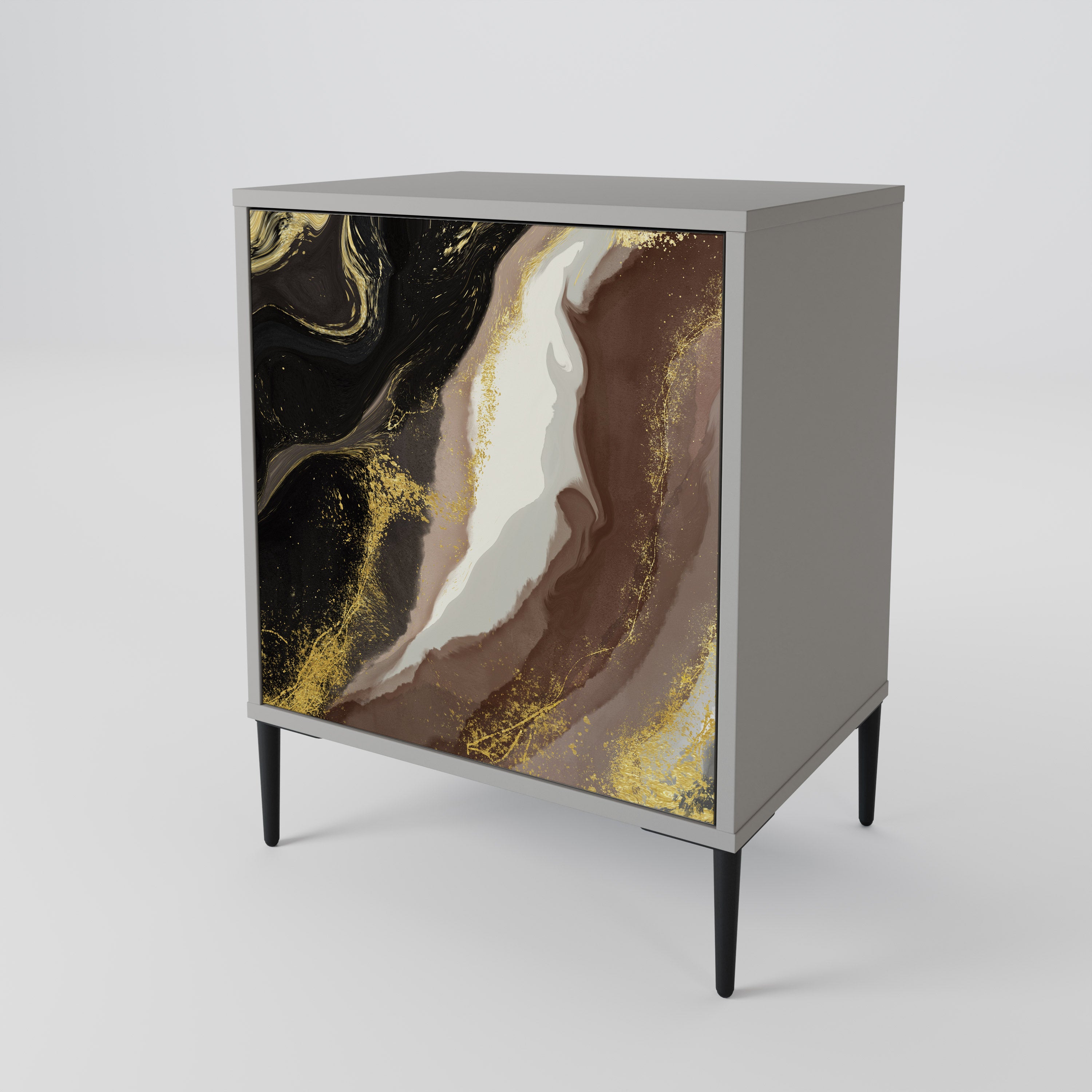 GOLD DUST Sideboard mit 1 Tür in Grau