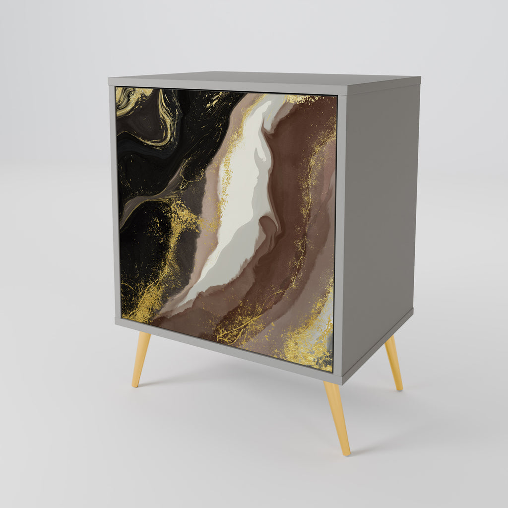 GOLD DUST Sideboard mit 1 Tür in Grau