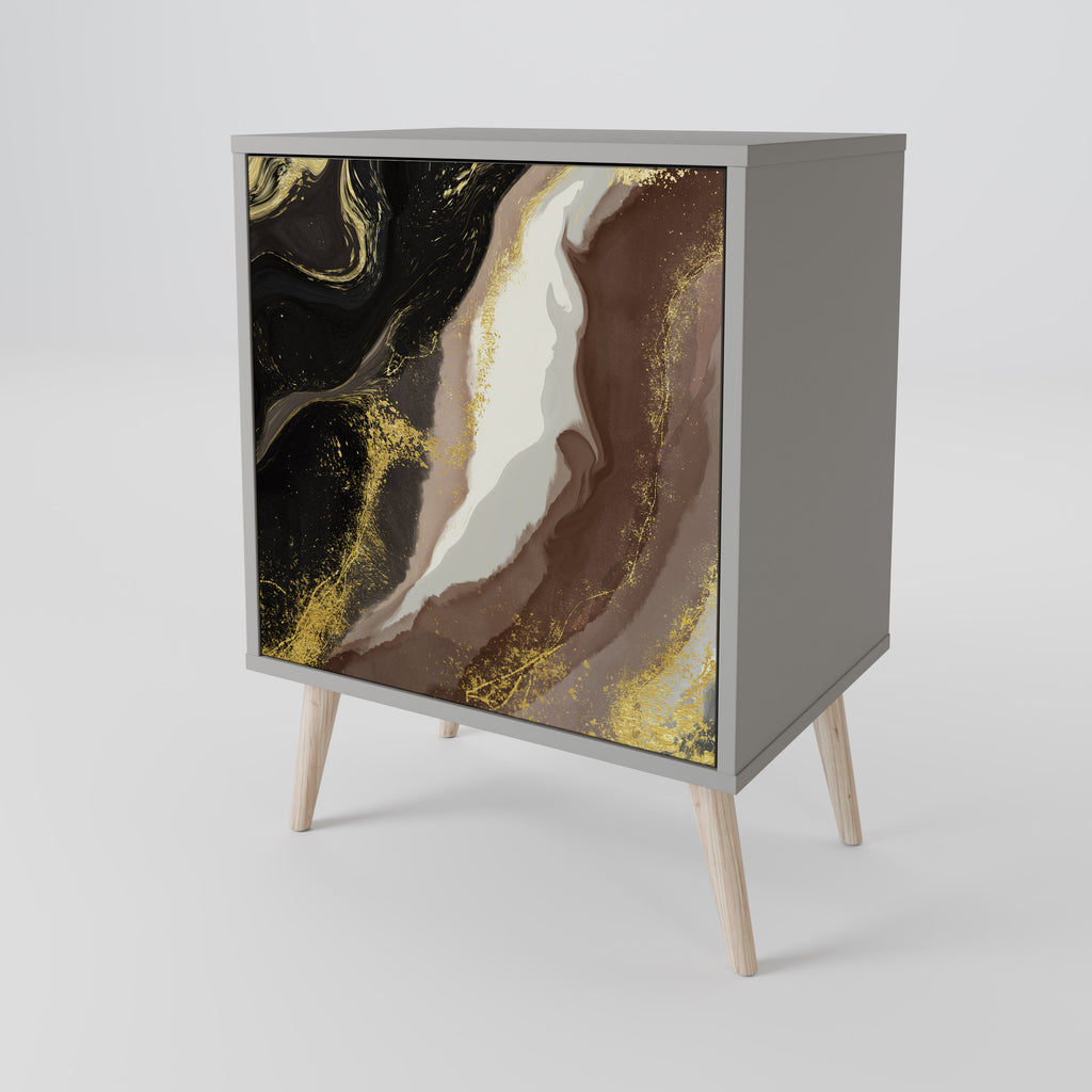 GOLD DUST Sideboard mit 1 Tür in Grau