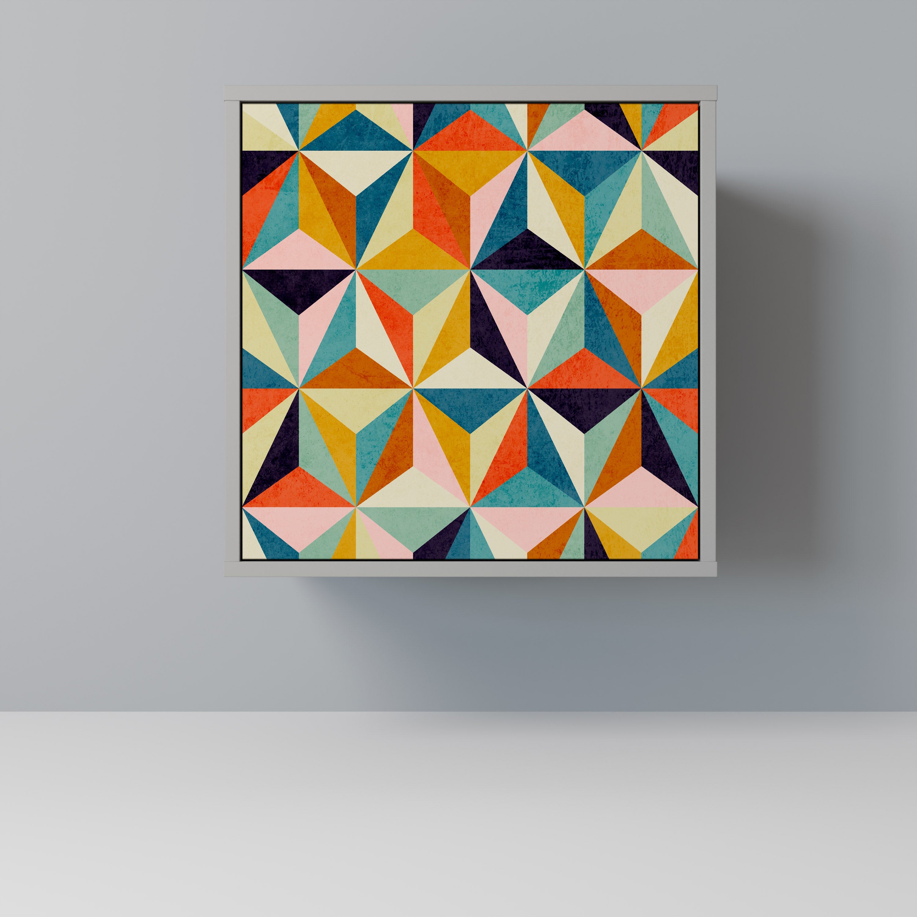 TESSELATE TREASURES Sideboard mit 1 Tür in Grau