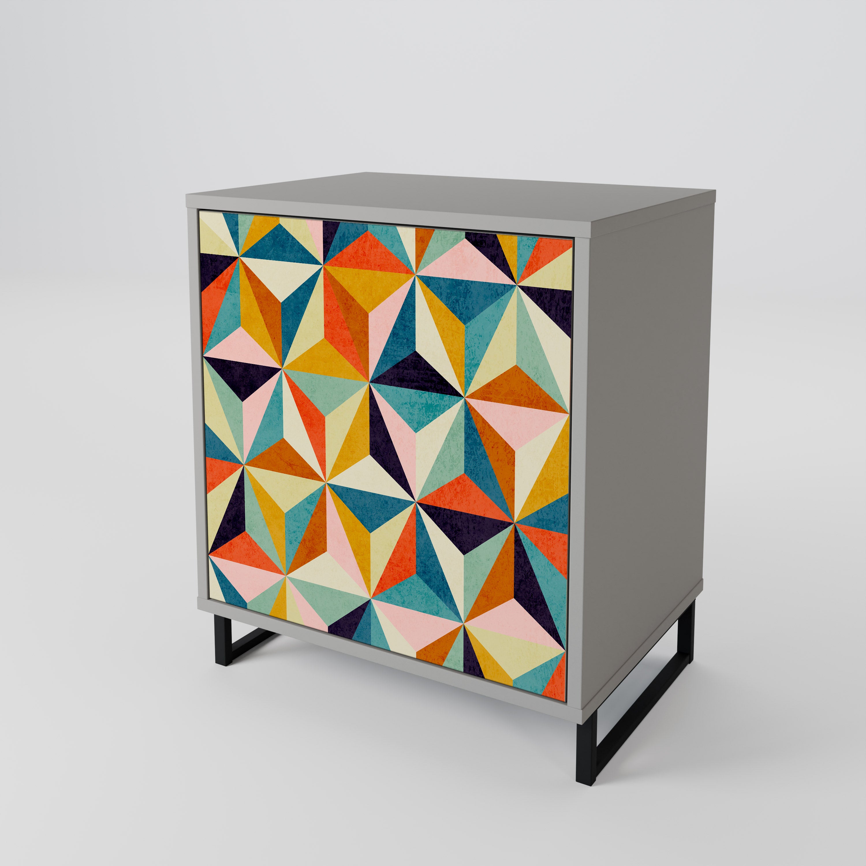 TESSELATE TREASURES Sideboard mit 1 Tür in Grau