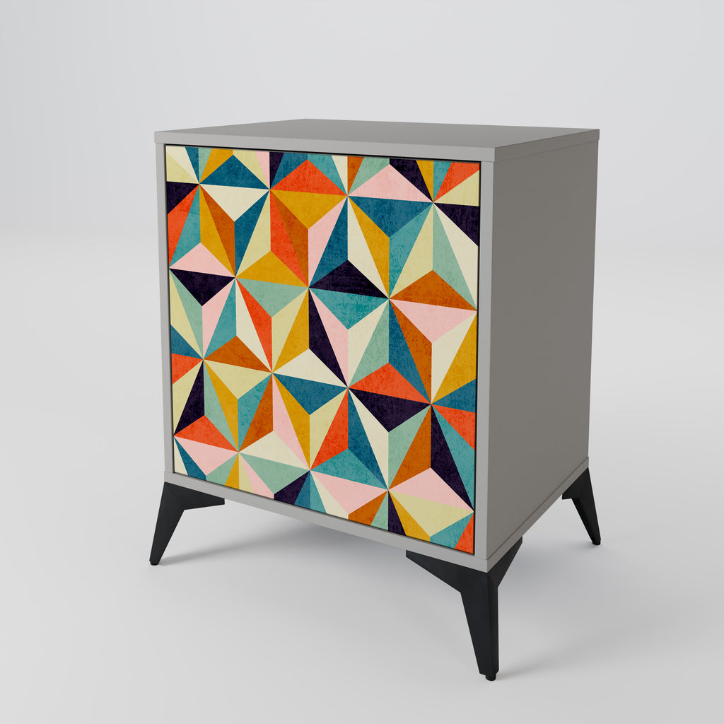 TESSELATE TREASURES Sideboard mit 1 Tür in Grau