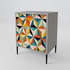 TESSELATE TREASURES Sideboard mit 1 Tür in Grau