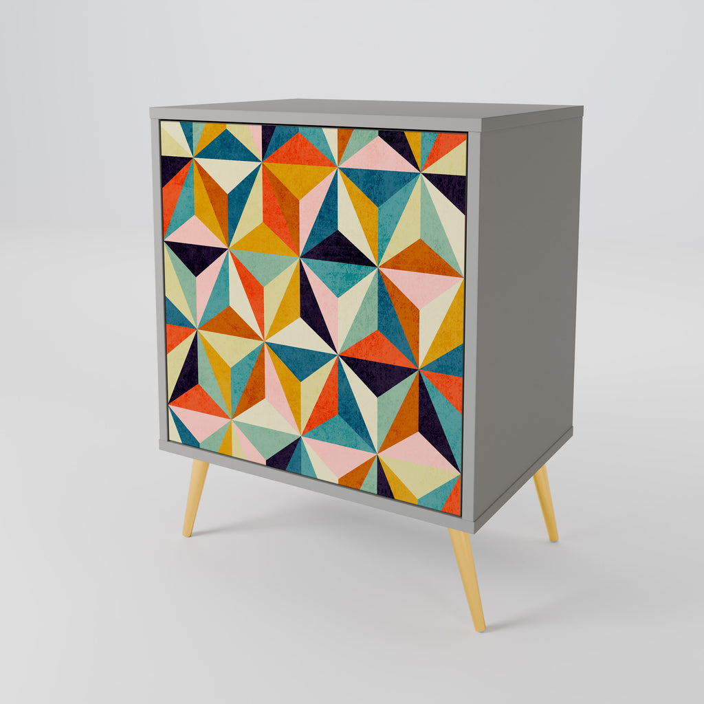 TESSELATE TREASURES Sideboard mit 1 Tür in Grau