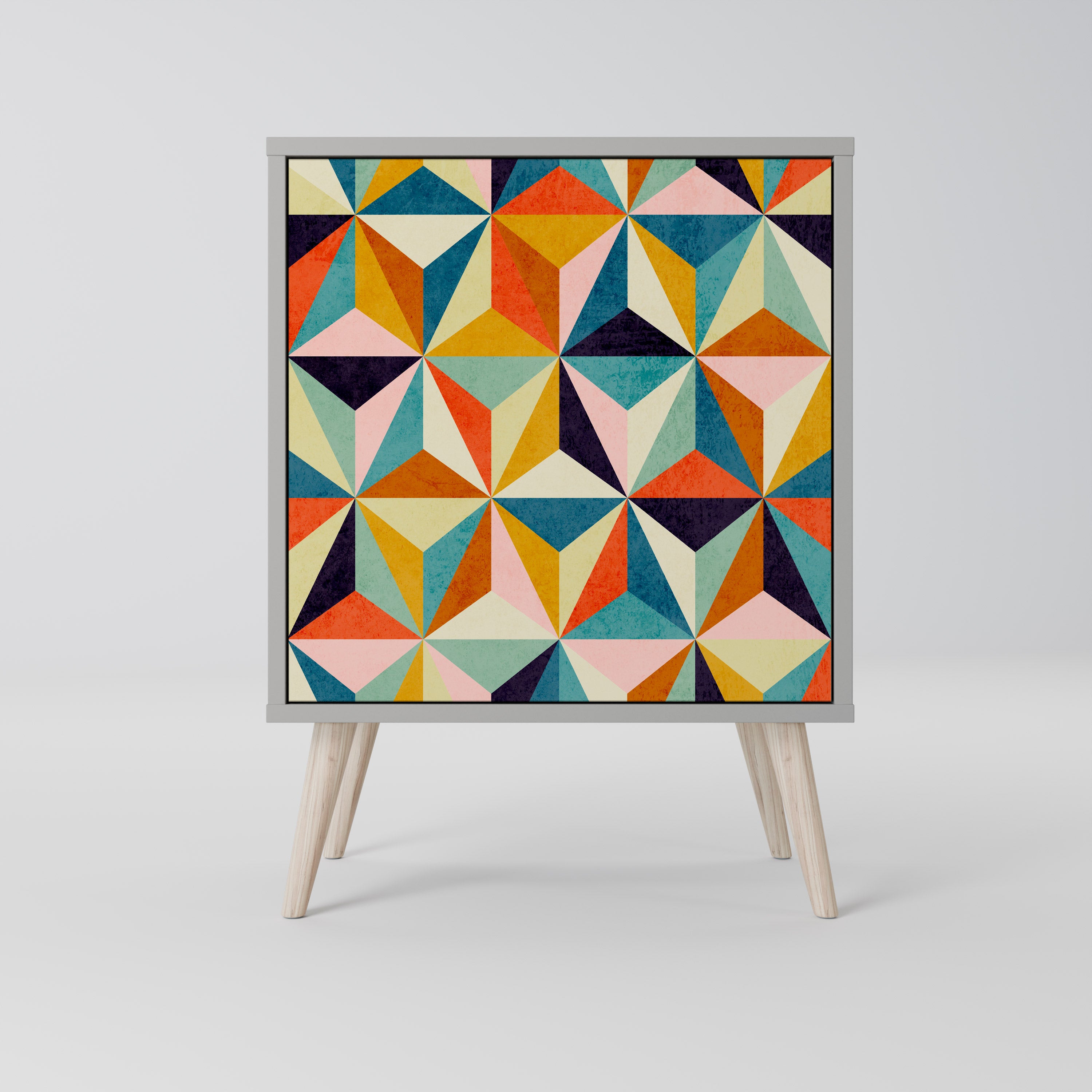 TESSELATE TREASURES Sideboard mit 1 Tür in Grau