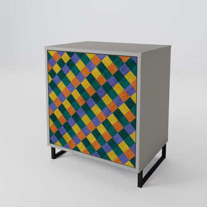 PAINTED SQUARES MIX 1-türiges Sideboard