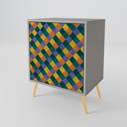 PAINTED SQUARES MIX 1-türiges Sideboard