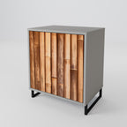 NATURAL WOOD Sideboard mit 1 Tür in Grau